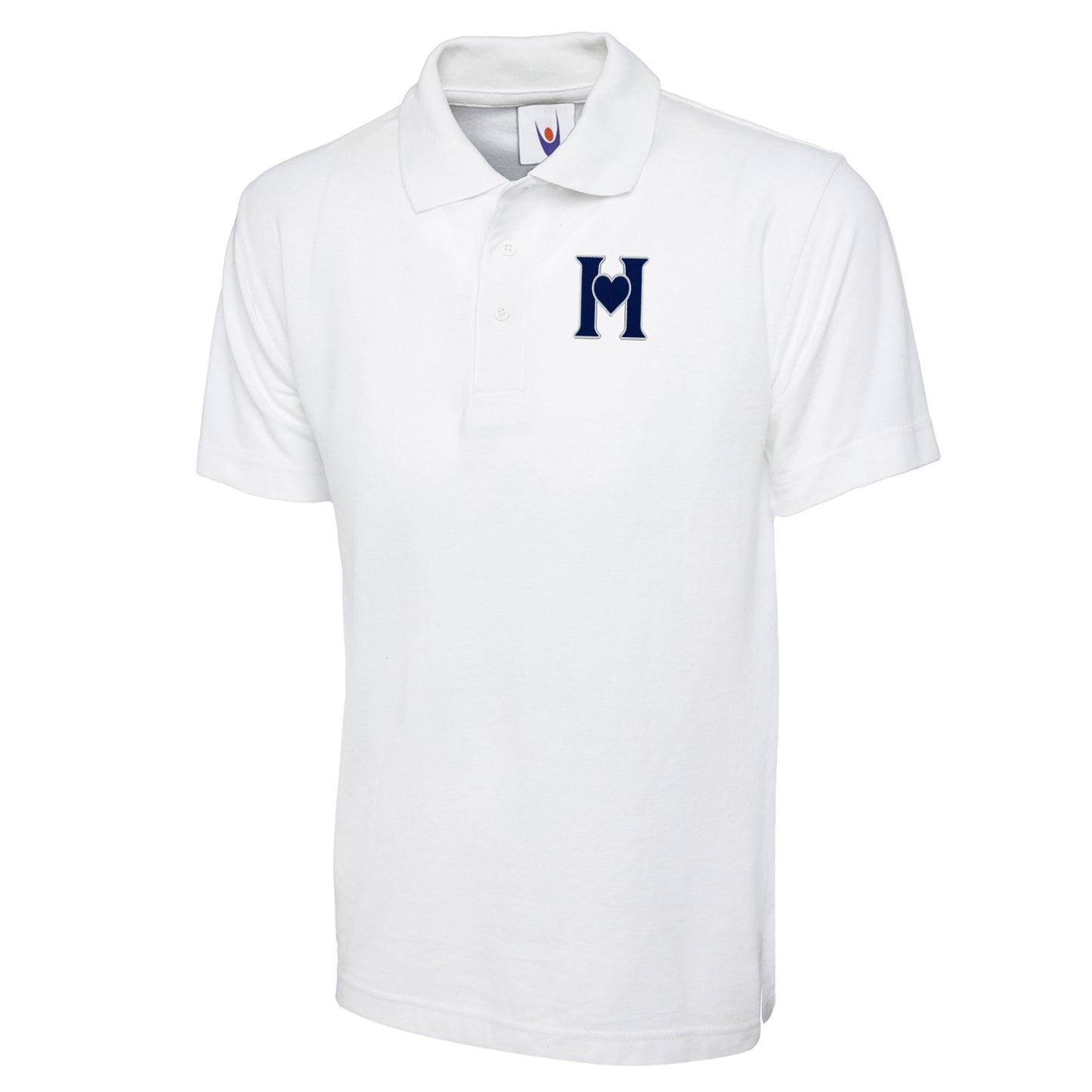 Retro Old School Hearts Football Polo Shirt
