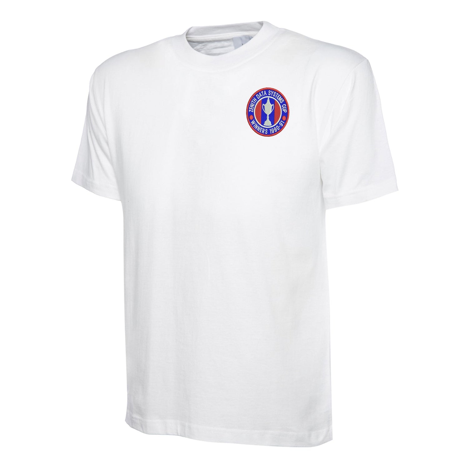 Retro Crystal Palace Zenith Data Systems Cup Winners 1991 Embroidered Classic T-Shirt