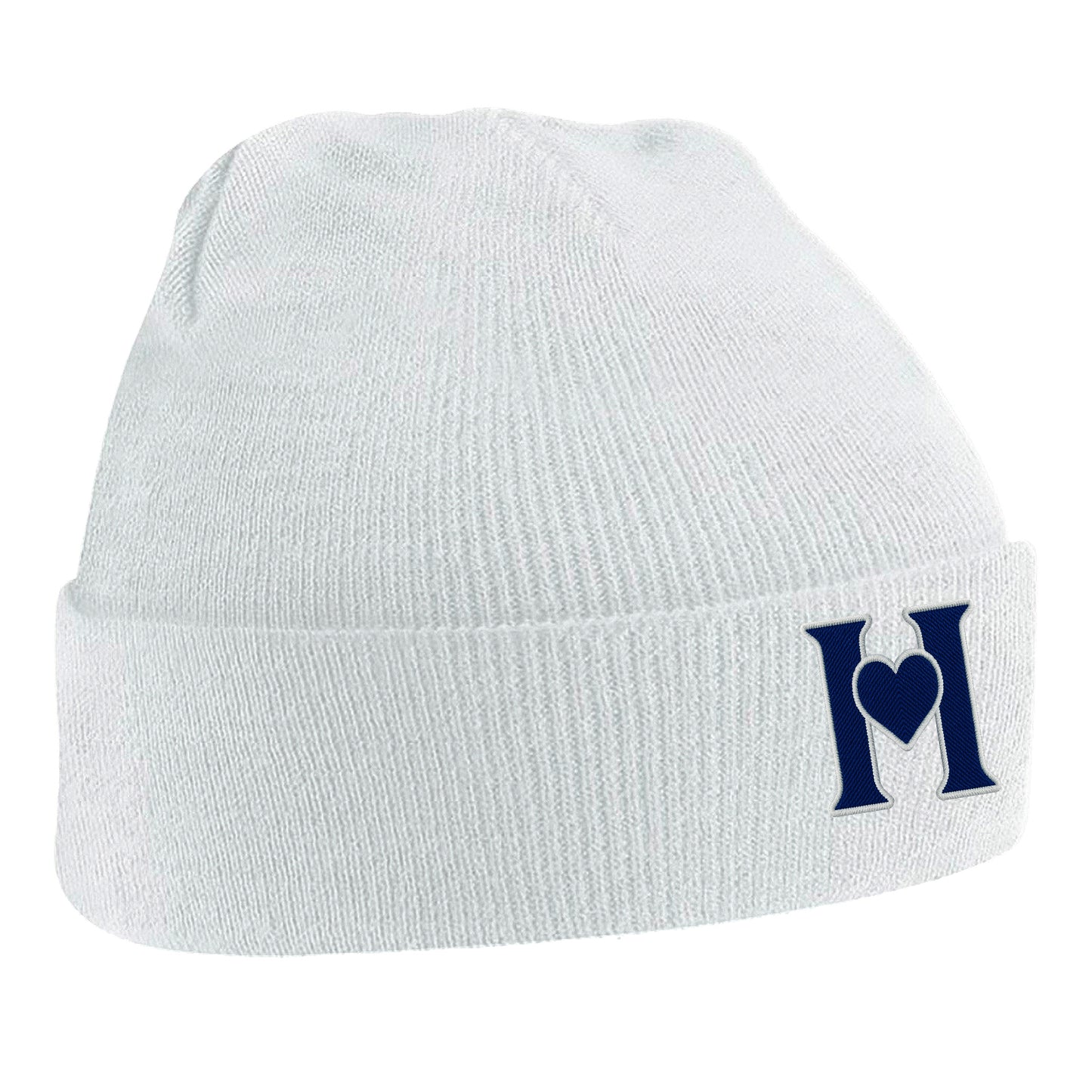 Retro Old School Hearts Football Beanie Hat