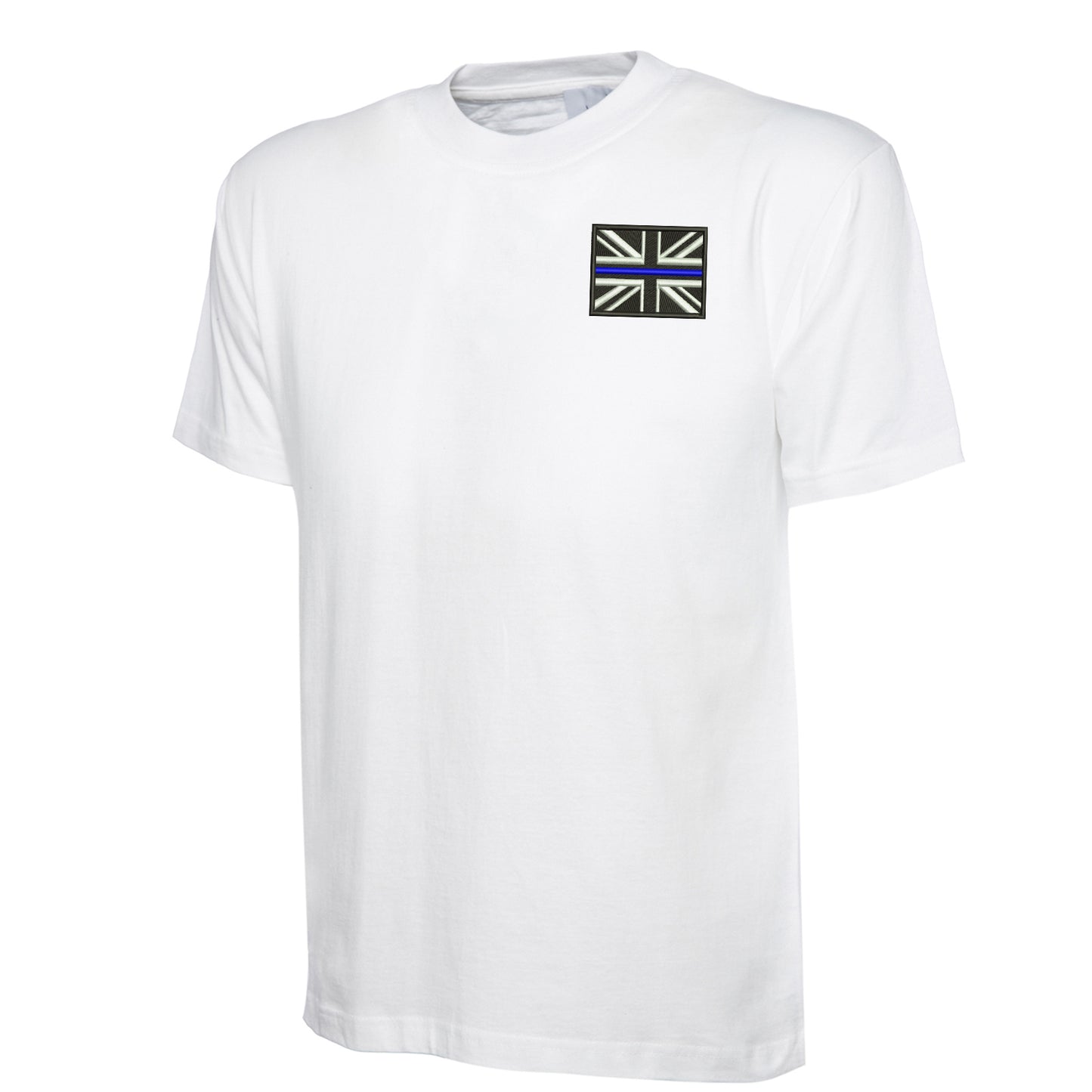 Thin Blue Line Union Jack Embroidered Classic T-Shirt