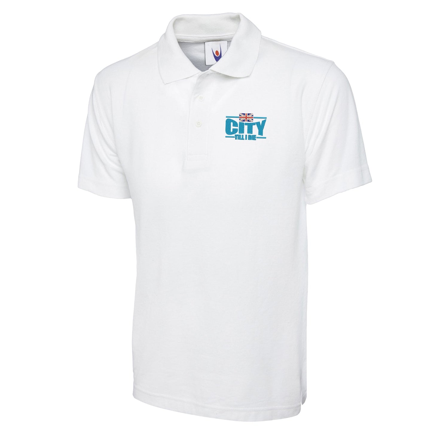City Till I Die Union Jack Embroidered Classic Polo Shirt