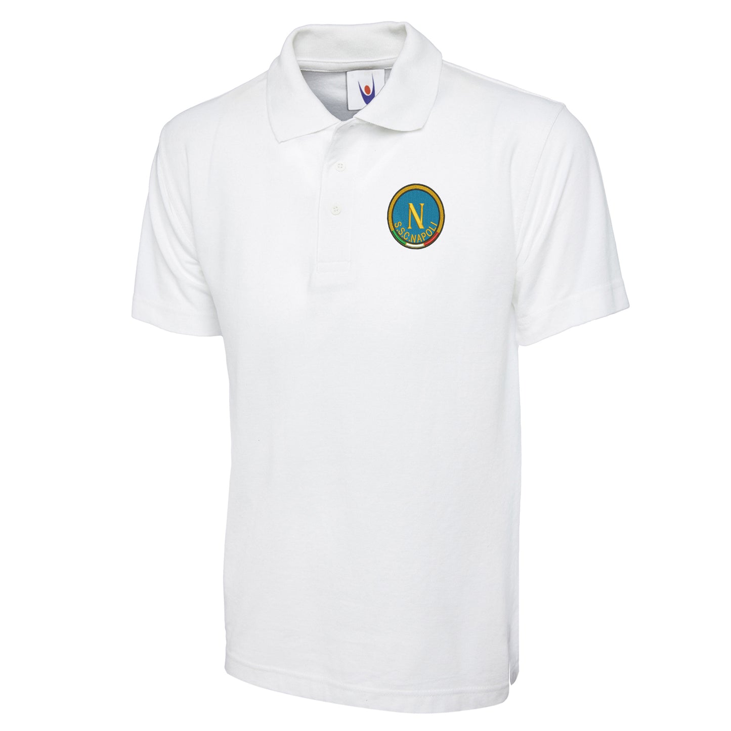 Retro Napoli 1970s Embroidered Classic Polo Shirt