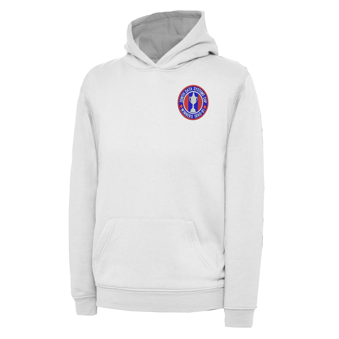 Retro Crystal Palace Zenith Data Systems Cup Winners 1991 Embroidered Children's Hoodie
