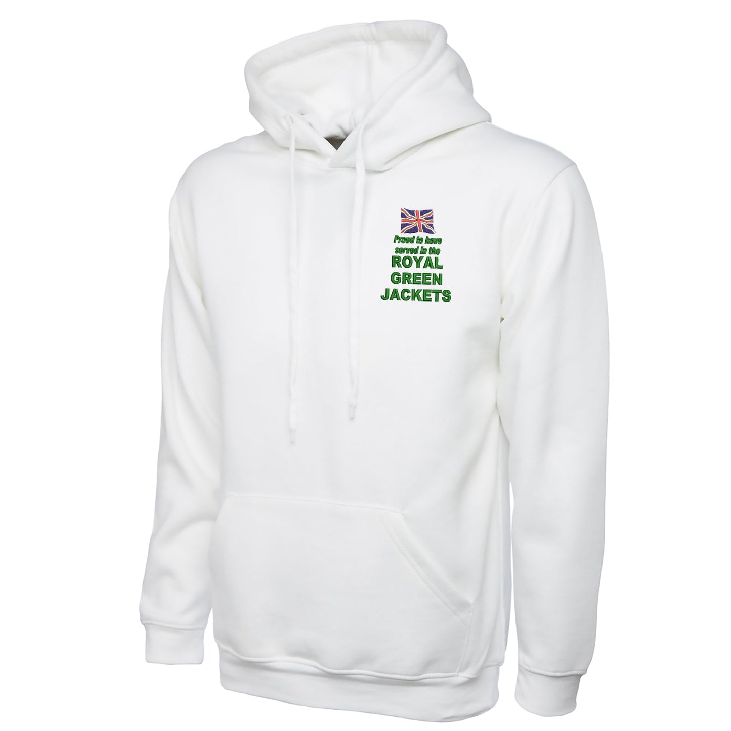 Proud to Have Served in The Royal Green Jackets Embroidered Classic Hoodie