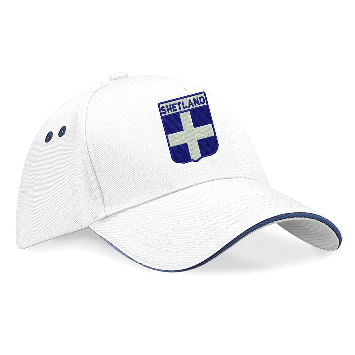 Shetland Flag of Scotland Shield baseball cap