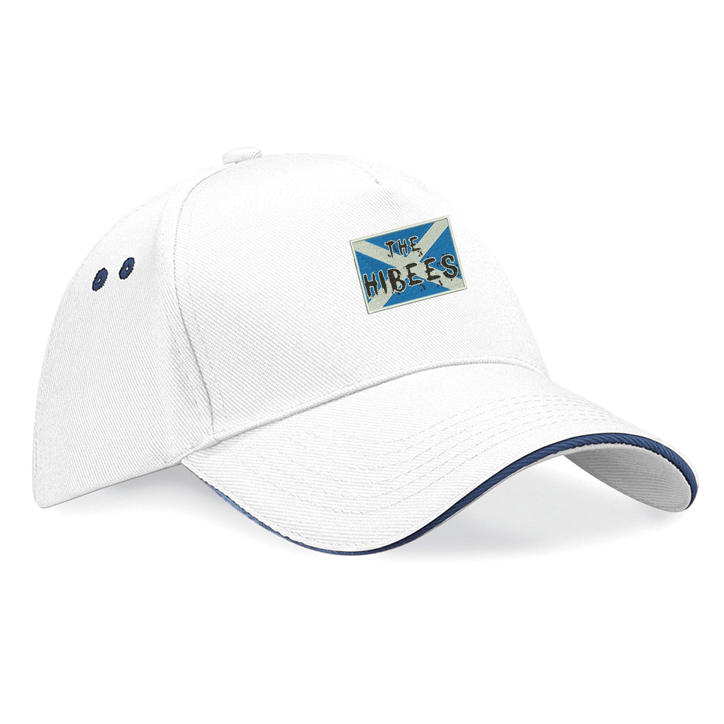 The Hibees Grunge Flag of Scotland Embroidered Baseball Cap