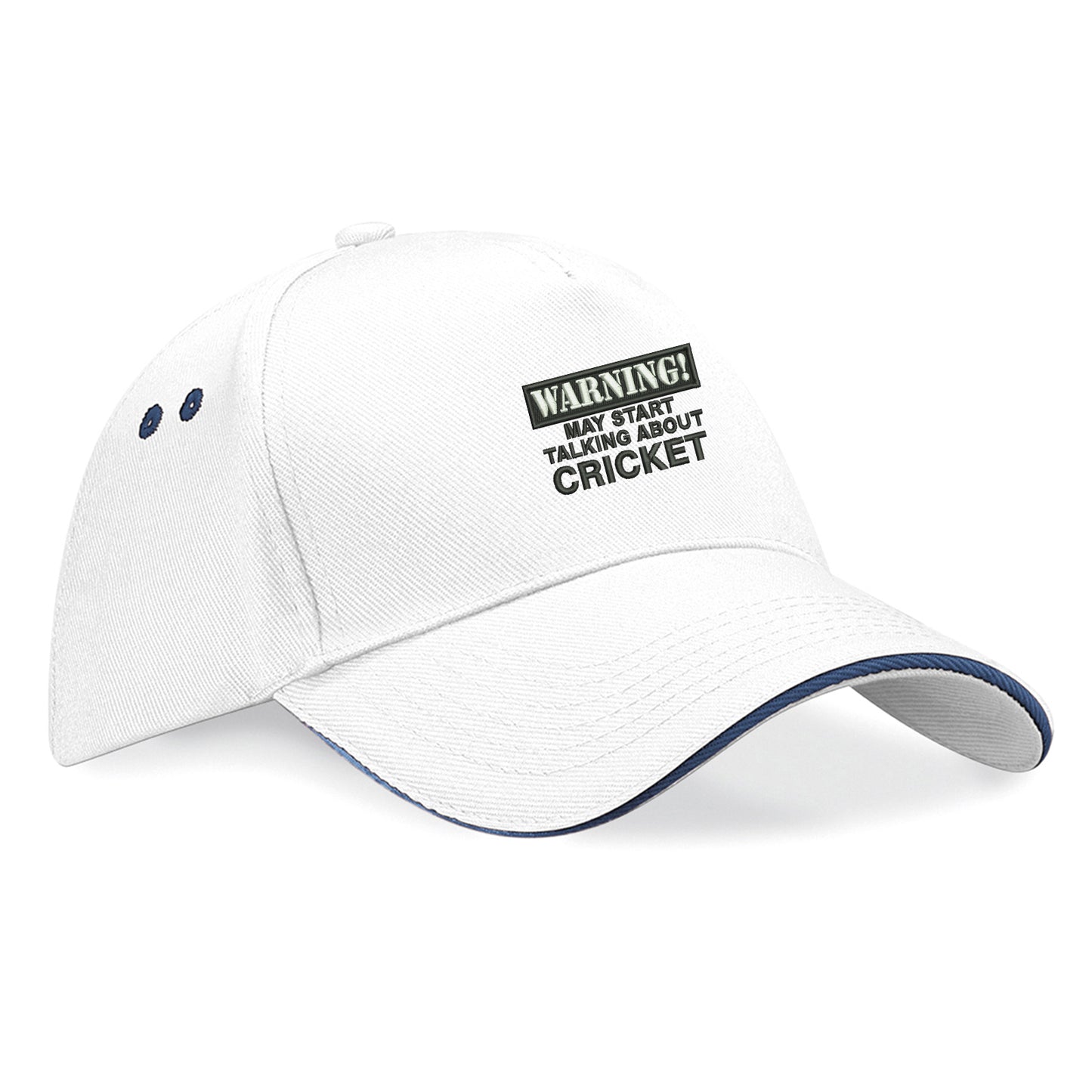 Warning May Start Talking About Cricket Baseball Cap