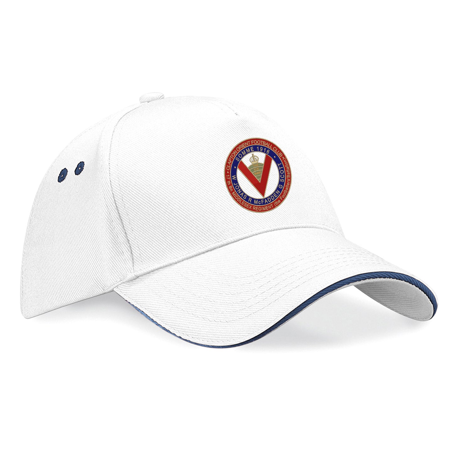 Retro Clapton Orient Somme Memorial Embroidered Baseball Cap