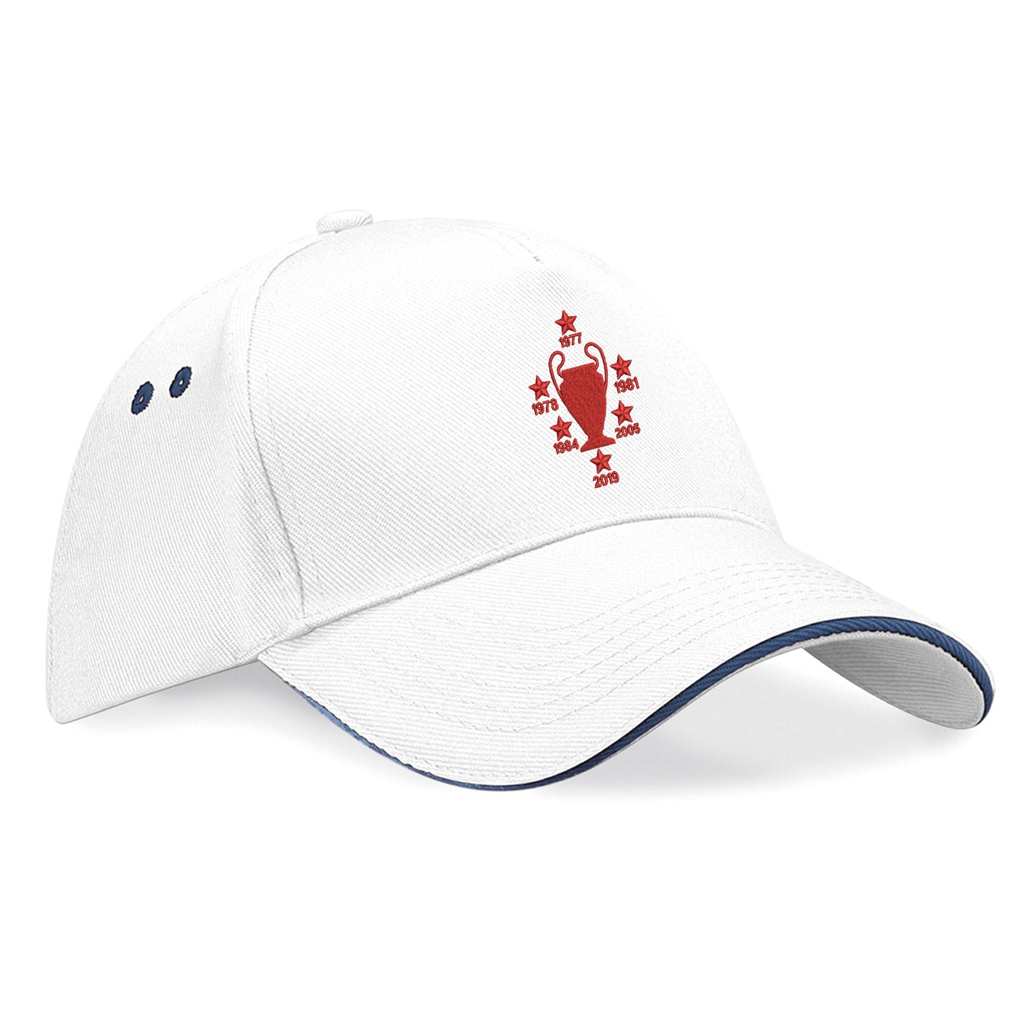 Liverpool Six Time Champions of Europe Embroidered Baseball Cap
