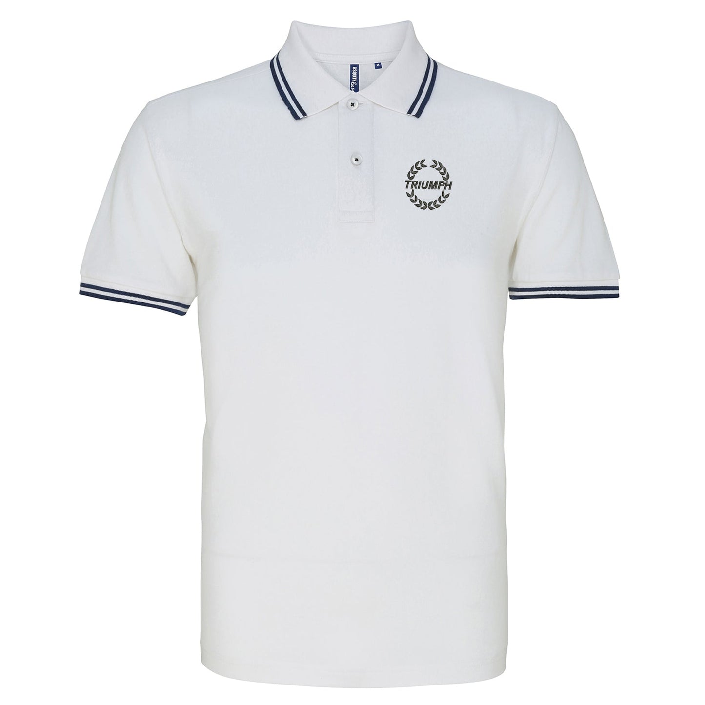 TrI'mph Motor Company Embroidered Tipped Polo Shirt