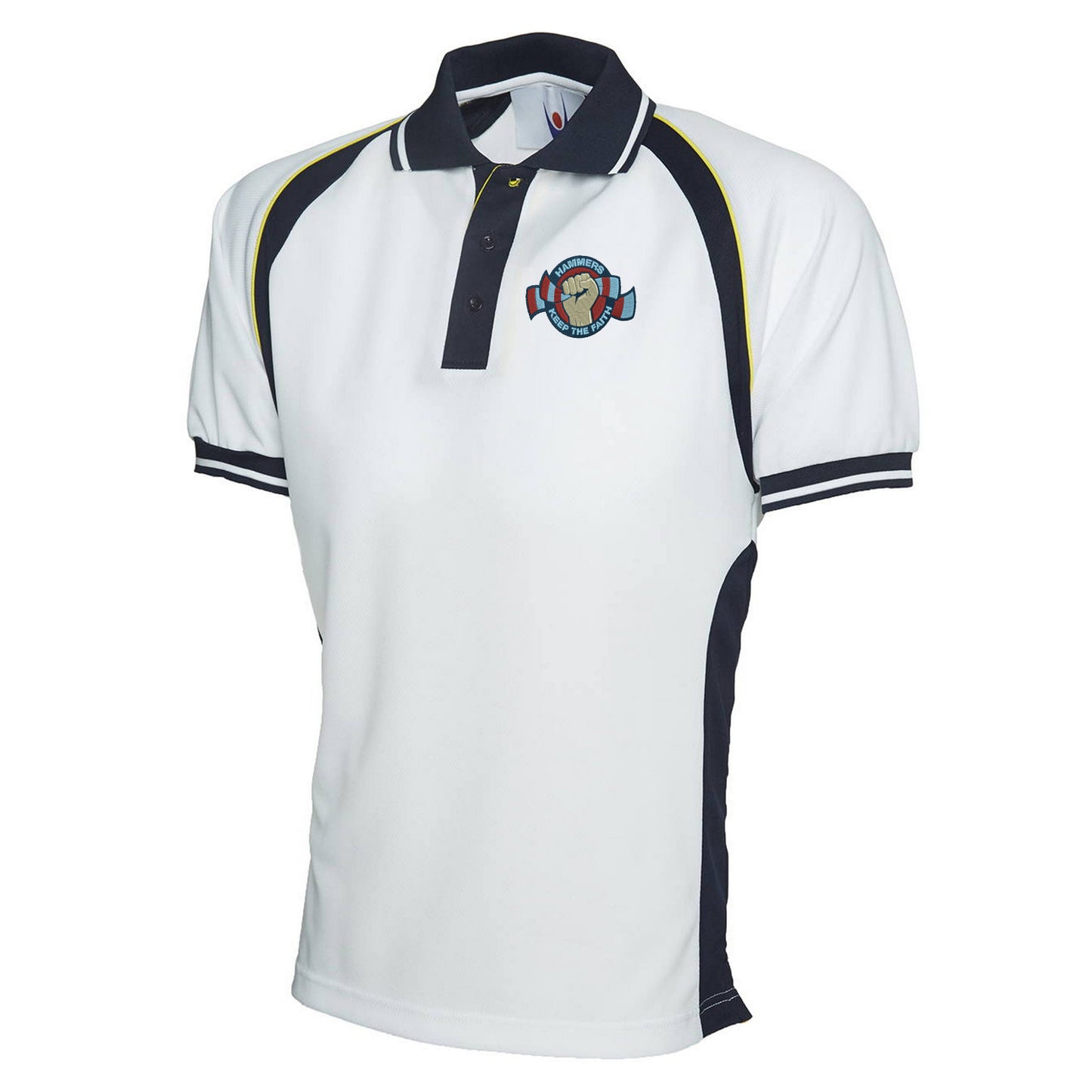 Hammers Keep The Faith Embroidered Sports Polo Shirt