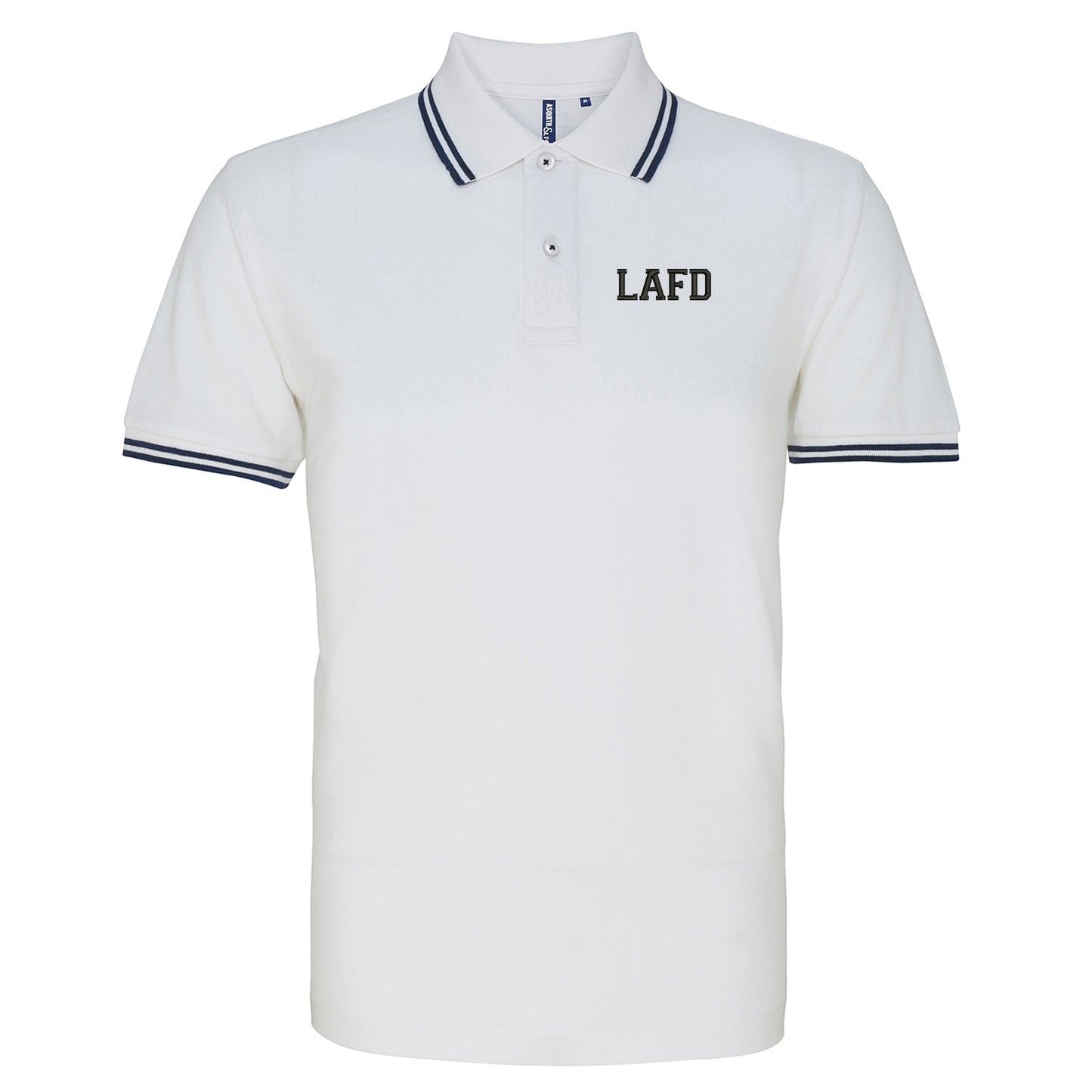 LAFD Embroidered Tipped Polo Shirt