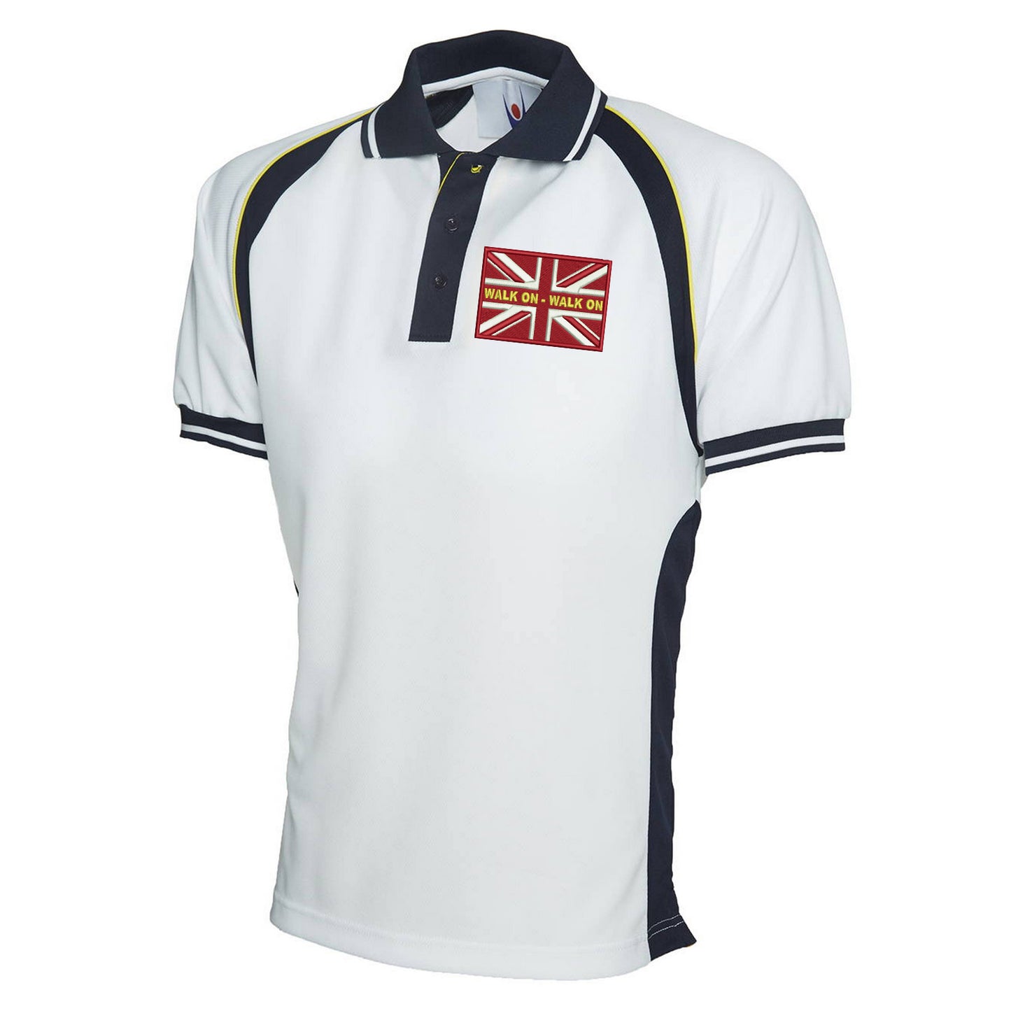 Walk On Walk On Coloured Union Jack Polo Shirt