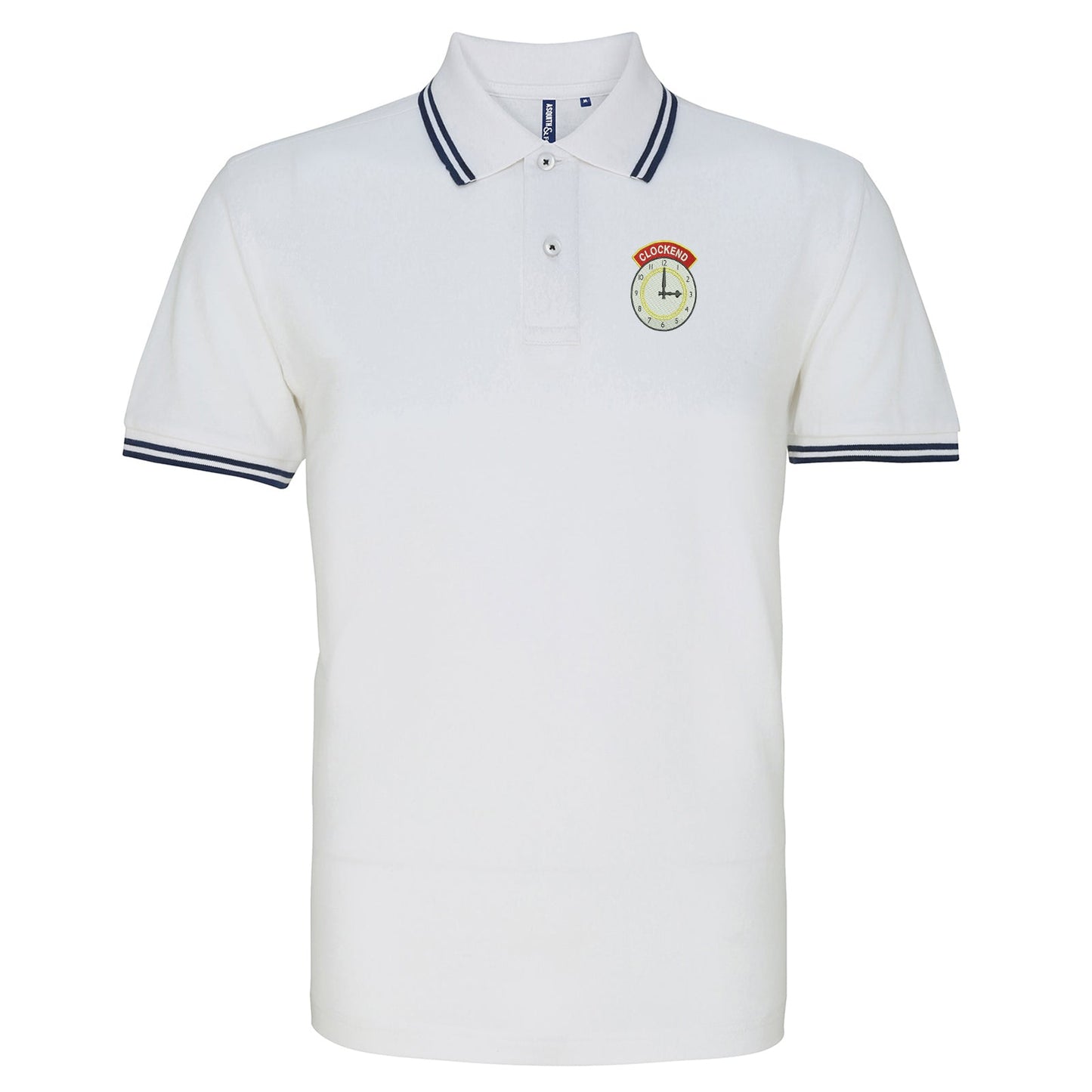 Clockend Embroidered Tipped Polo Shirt