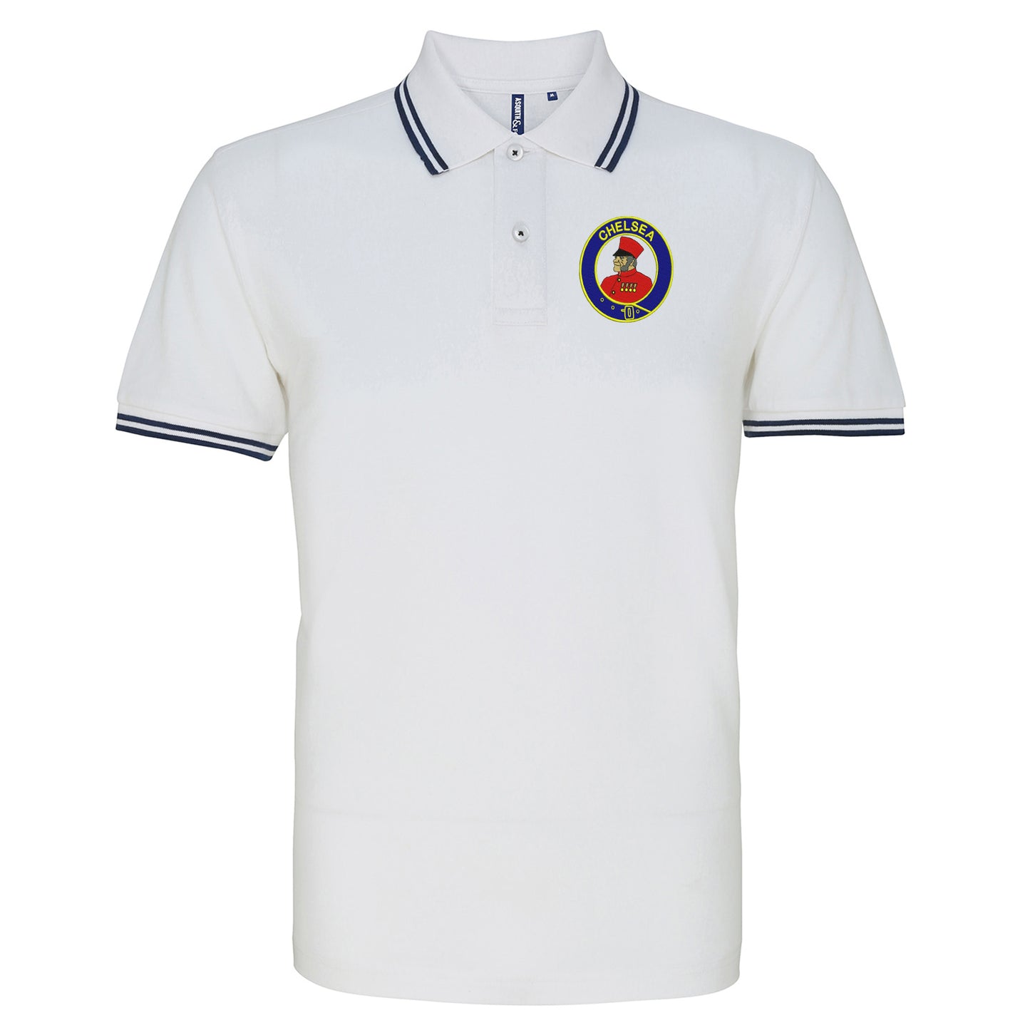 Retro Chelsea 1905 Embroidered Tipped Polo Shirt