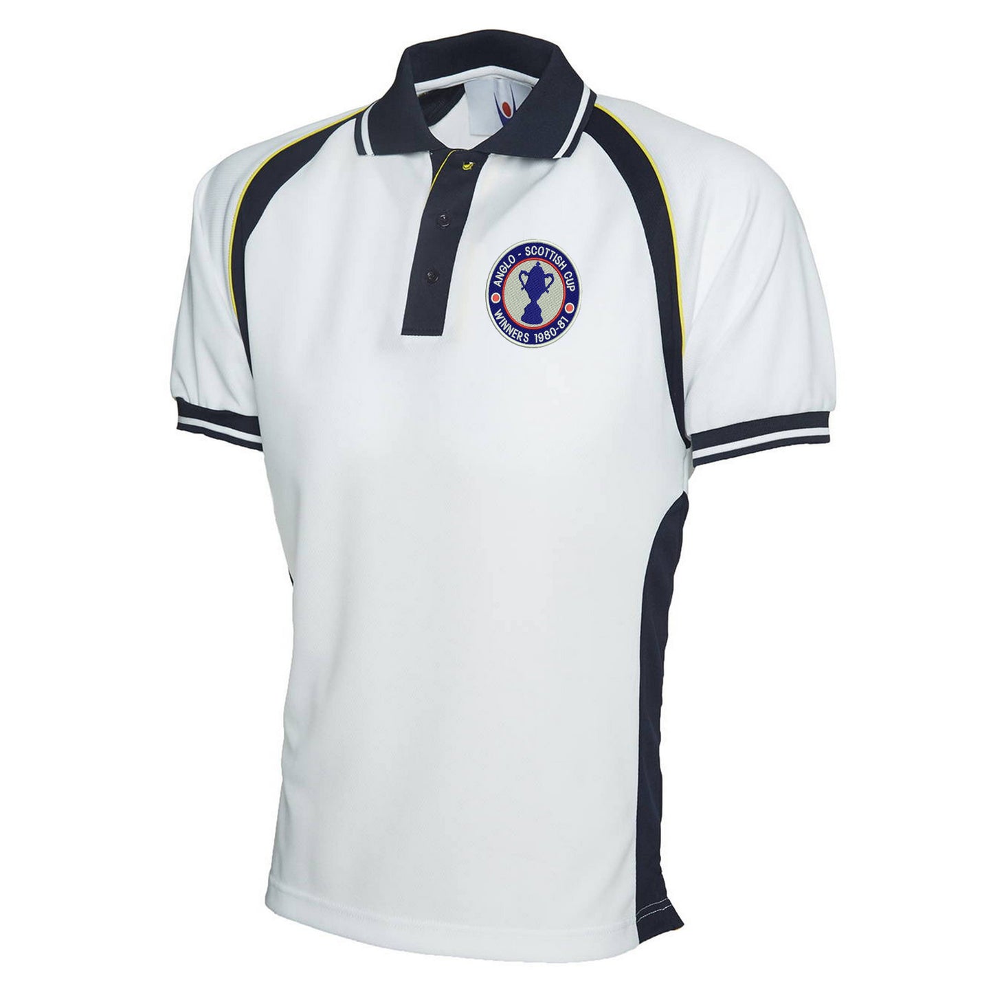 Retro Chesterfield Anglo-Scottish Cup Winners 1981 Embroidered Sports Polo Shirt
