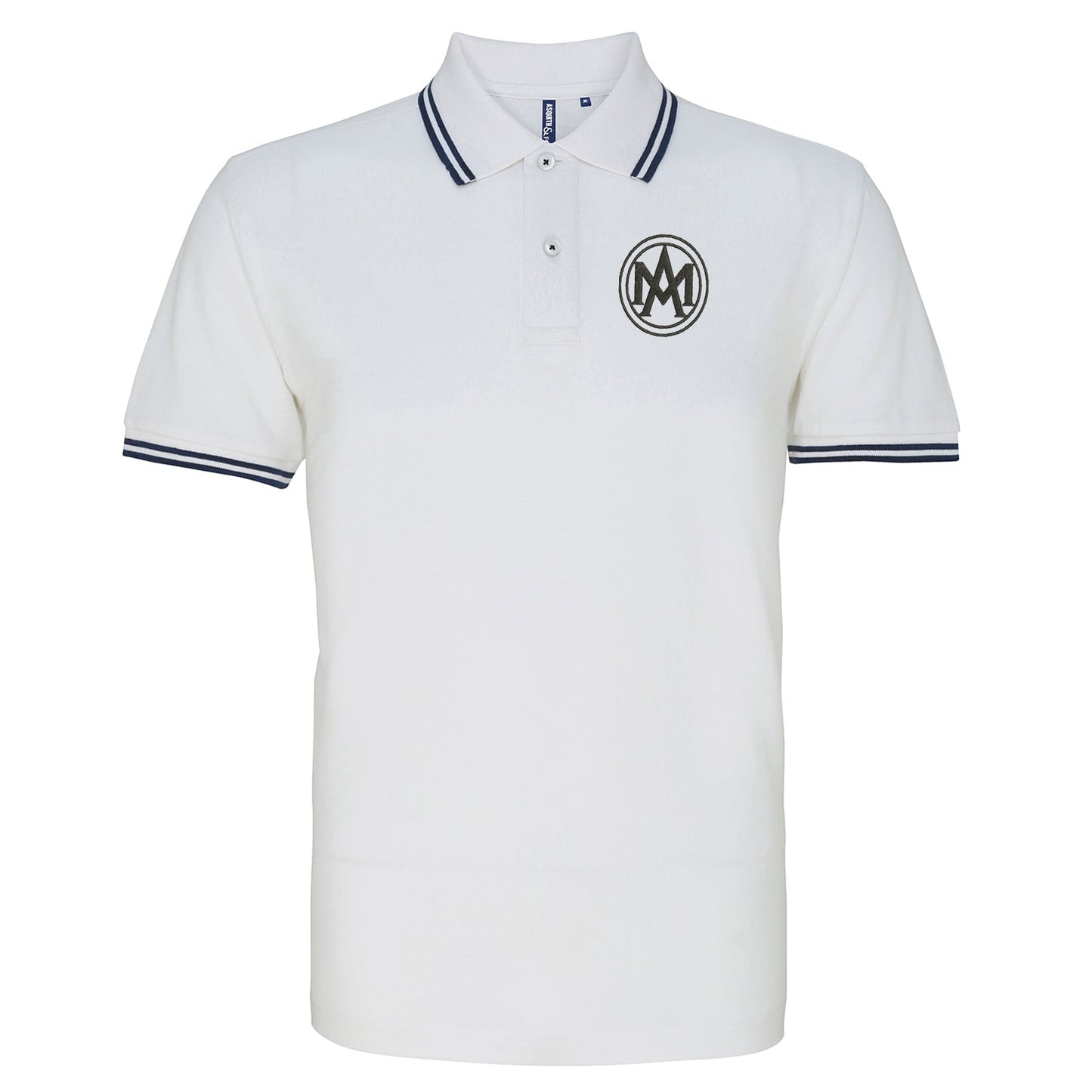 Retro Aston Martin 1920 Embroidered Tipped Polo Shirt
