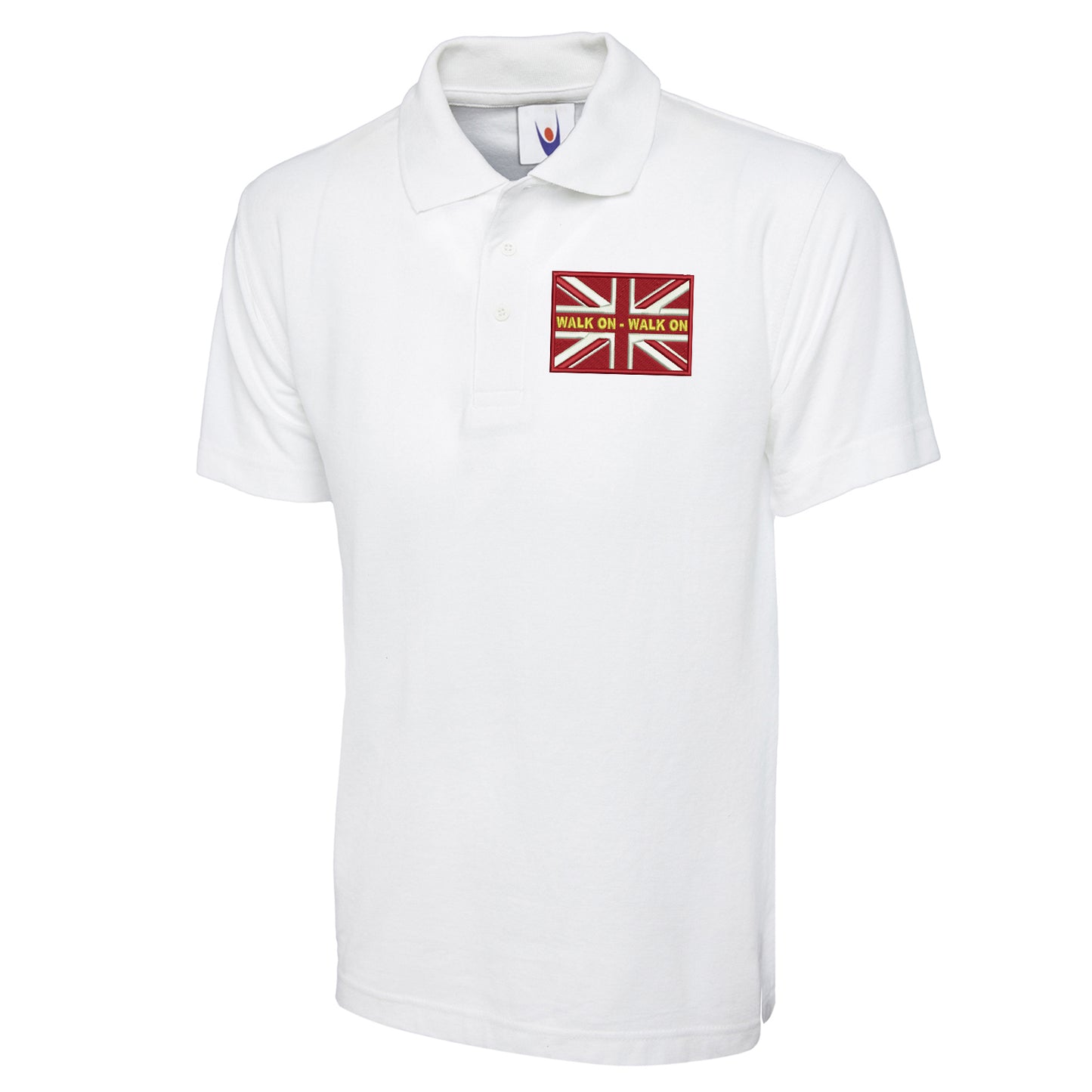 Walk On Walk On Coloured Union Jack Polo Shirt