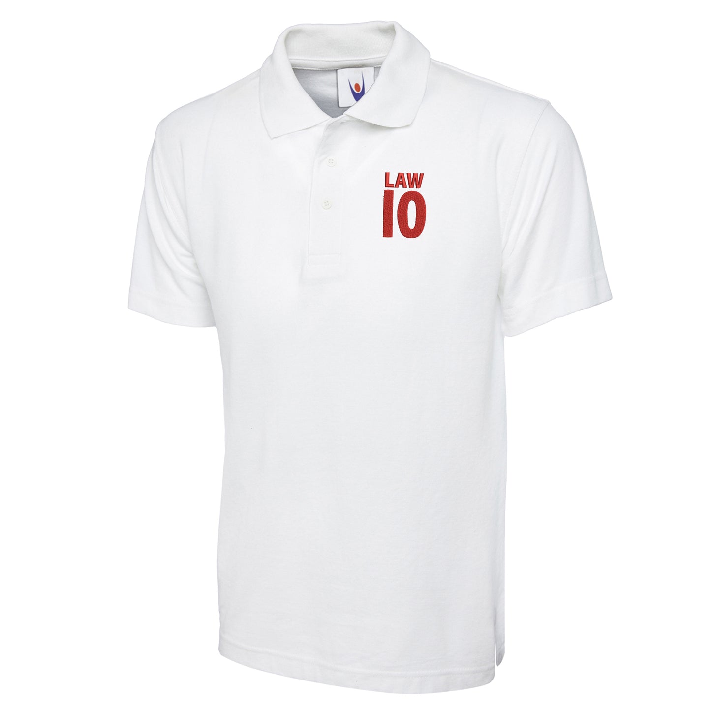 Law 10 Embroidered Classic Polo Shirt