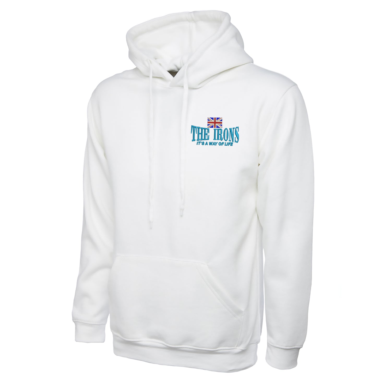 The Irons It's Way of Life Union Jack Embroidered Hoodie