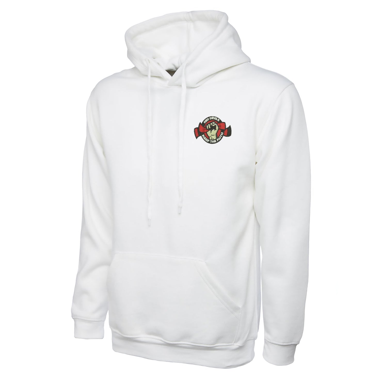 Red Devils Keep The Faith Embroidered Classic Hoodie