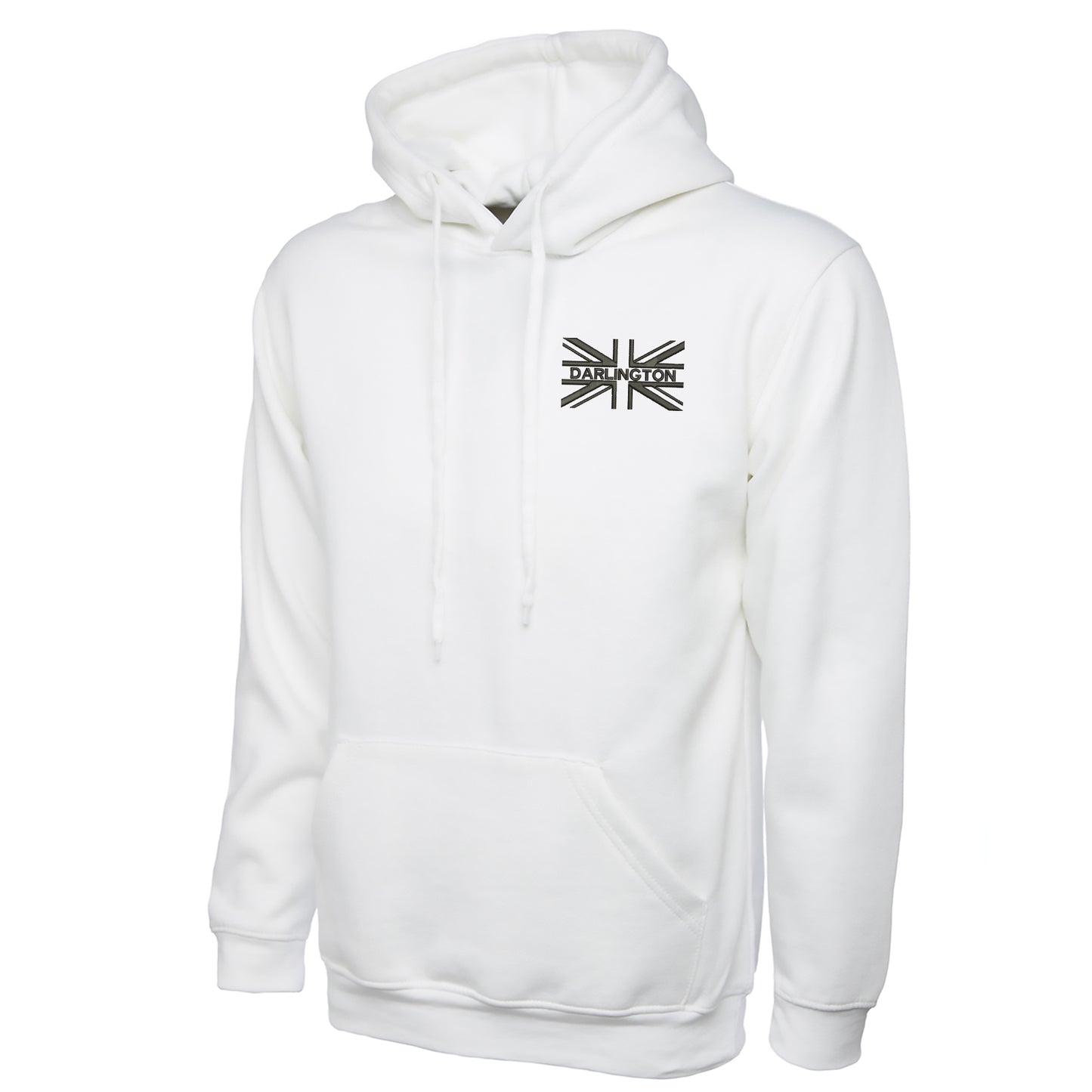 Darlington Union Jack Embroidered Classic Hoodie
