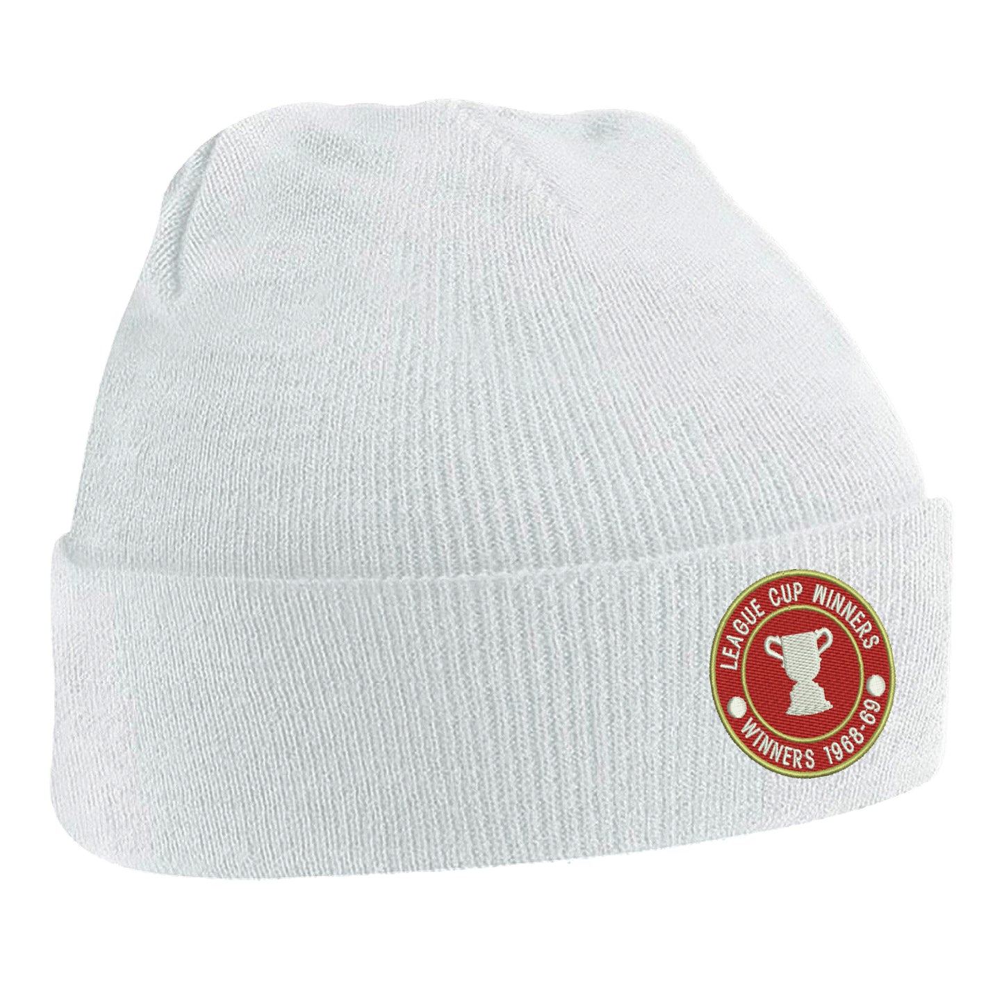 Retro Swindon Town Football League Cup Winners 1969 Embroidered Beanie Hat