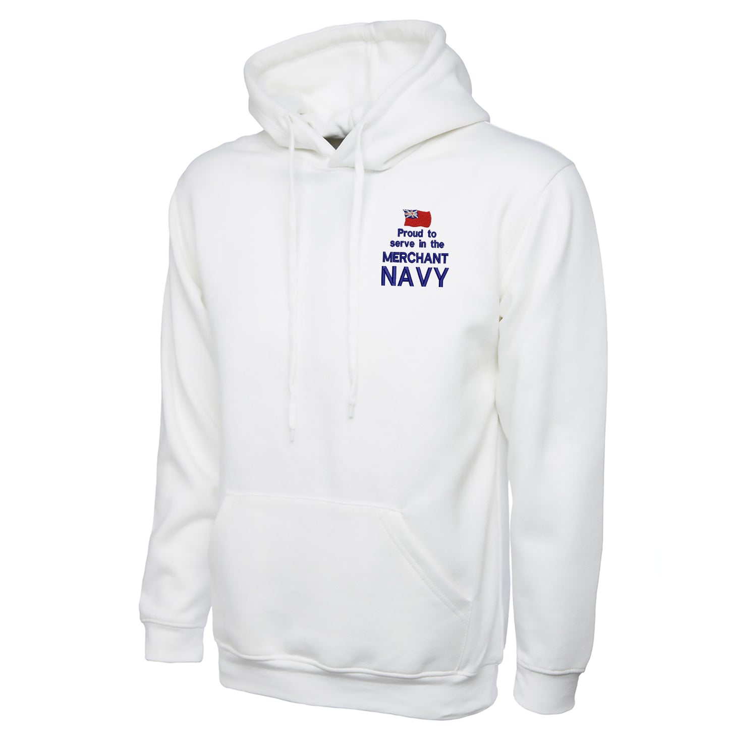 Proud to Serve in The Merchant Navy Embroidered Classic Hoodie