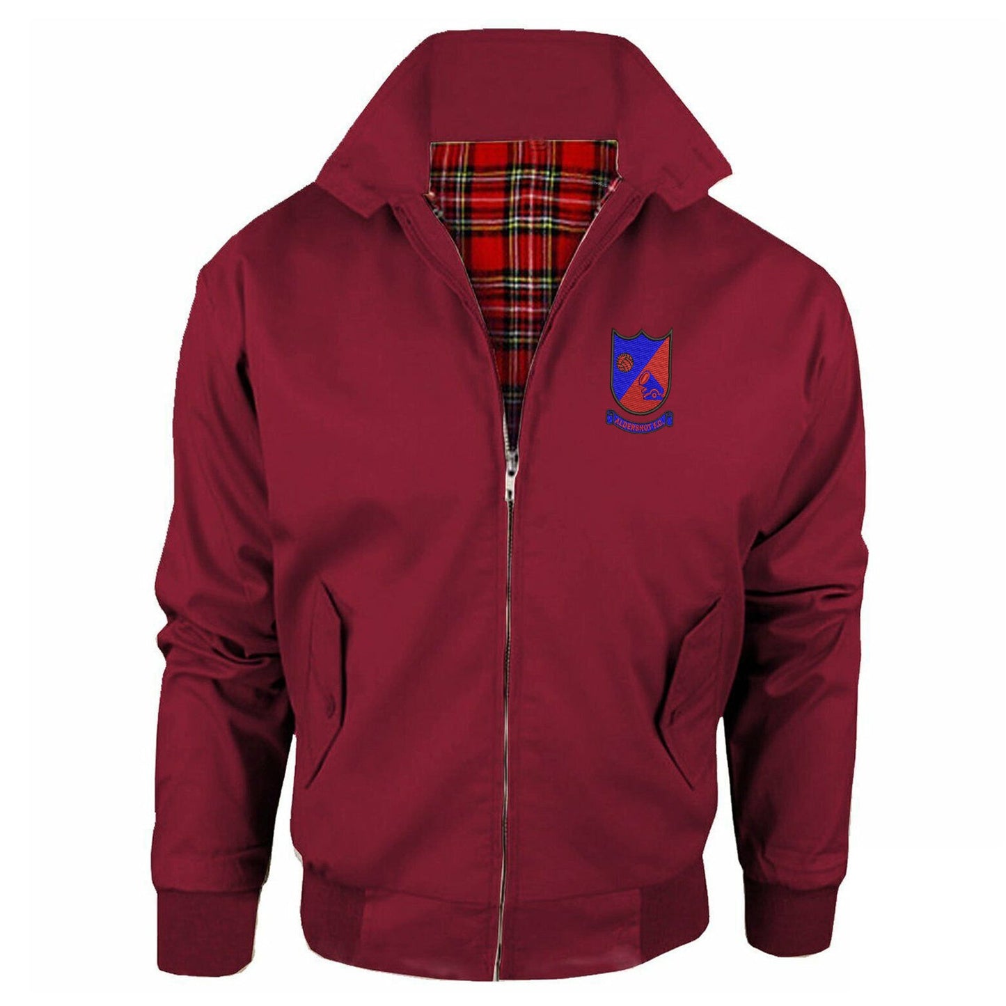 Retro Aldershot 1972 Embroidered Classic Harrington Jacket