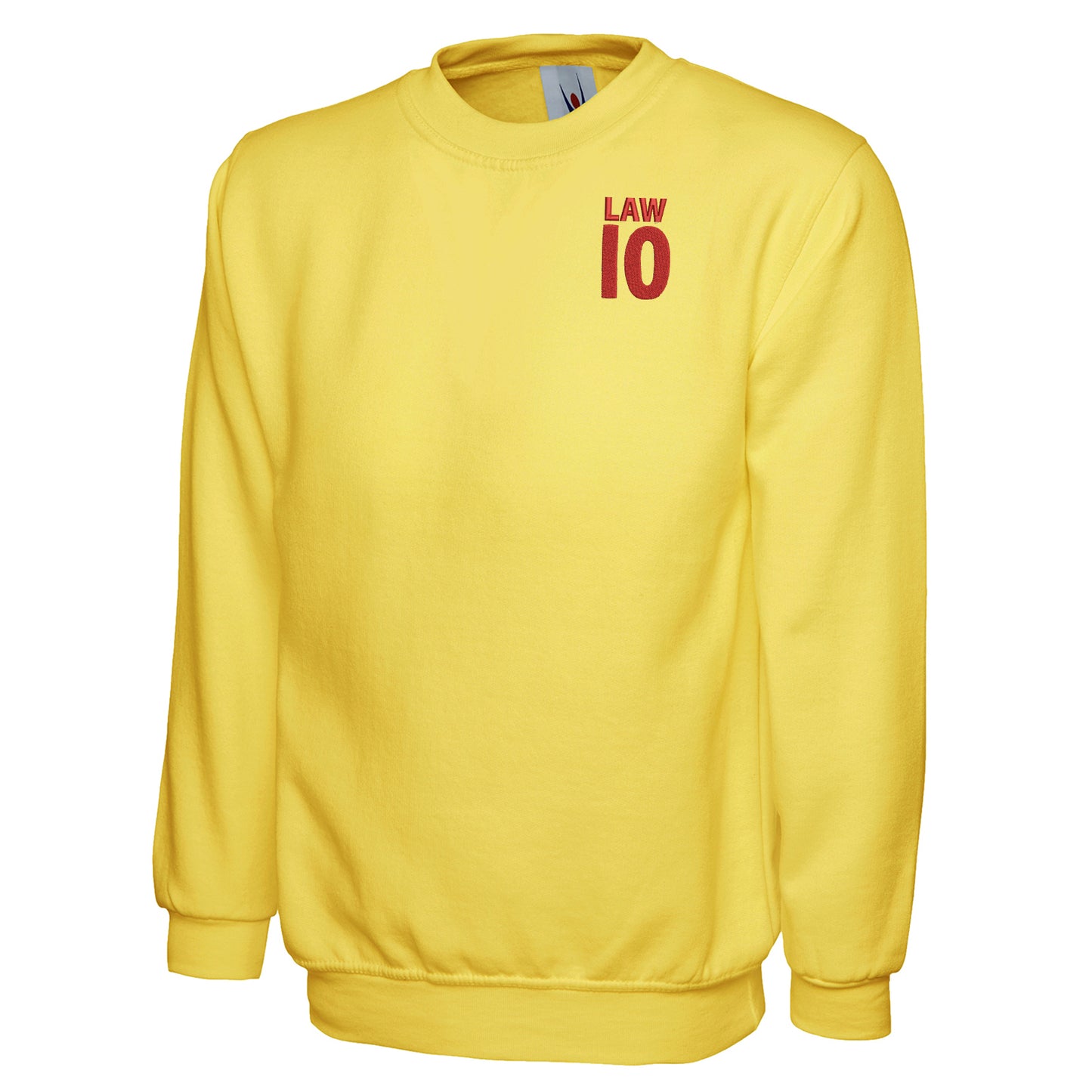 Law 10 Embroidered Classic Sweatshirt