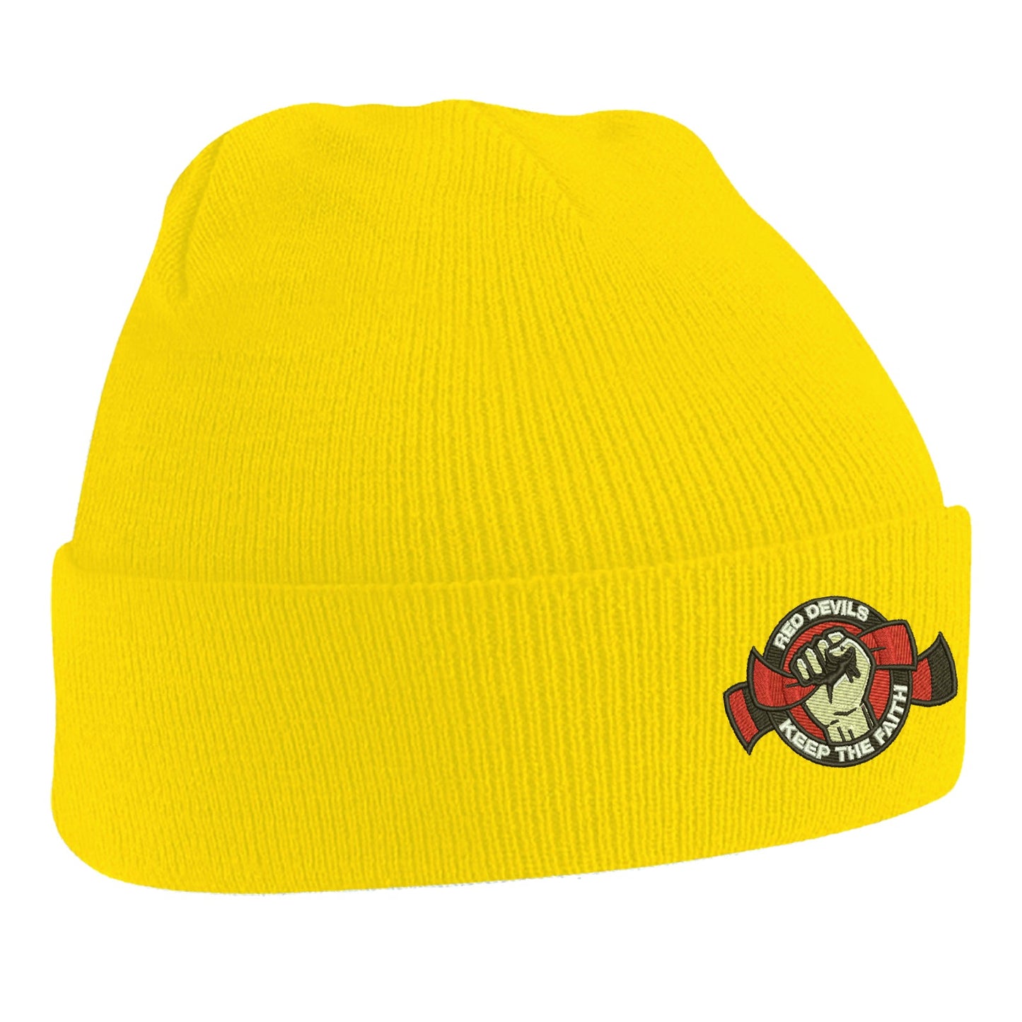 Red Devils Keep The Faith Beanie Hat