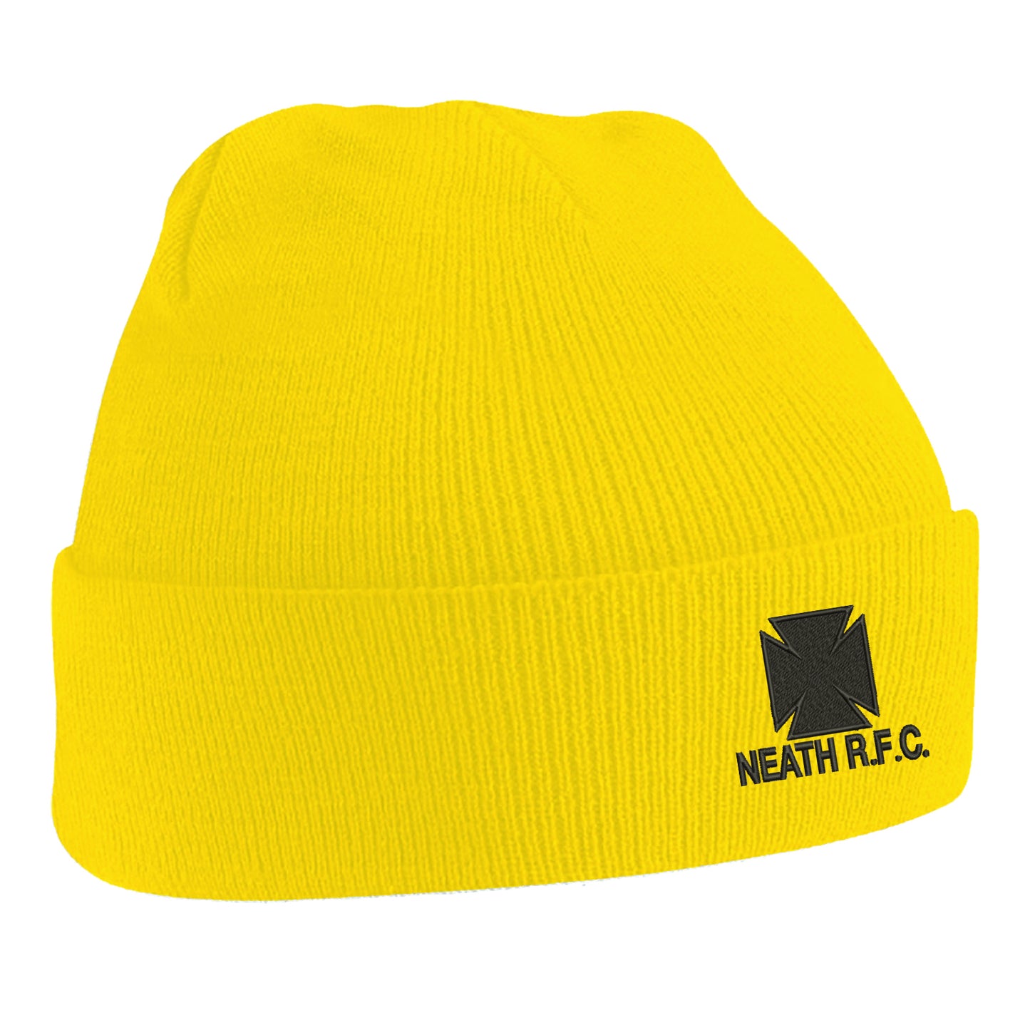 Retro Neath RFC Embroidered Beanie Hat
