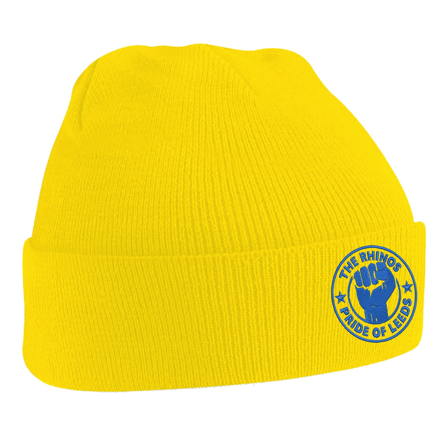 The Rhinos Pride of Leeds Embroidered Beanie Hat