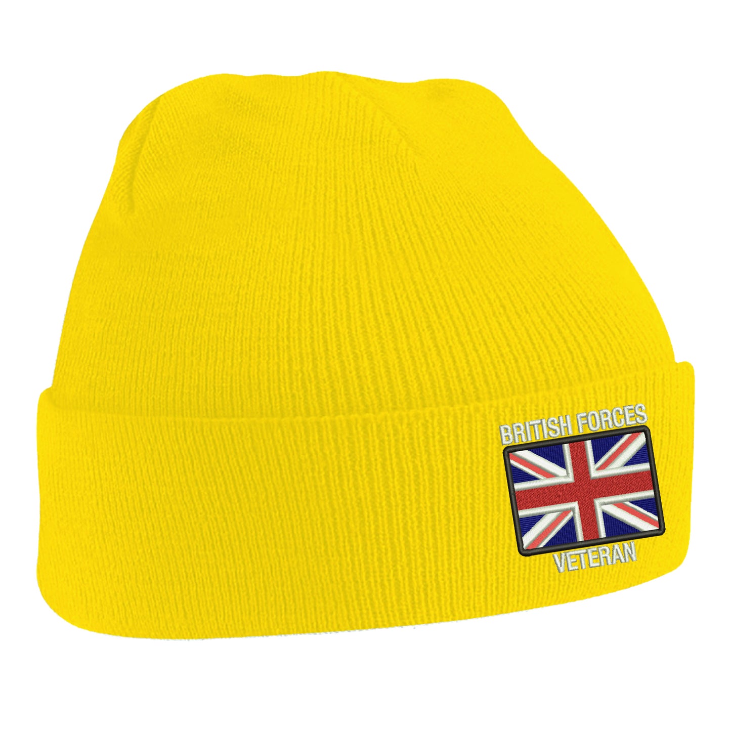 British Forces Veteran Embroidered Beanie Hat