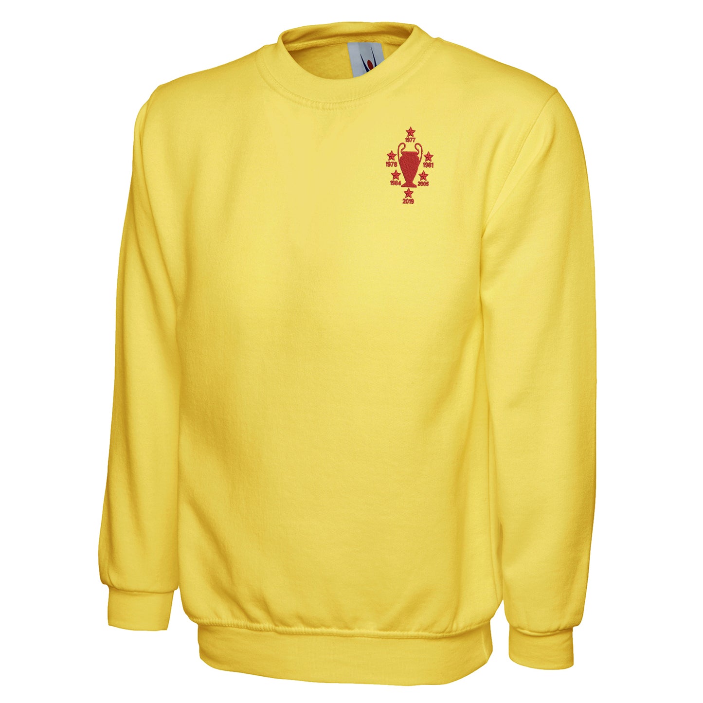 Liverpool Six Time Champions of Europe Embroidered Classic Sweatshirt