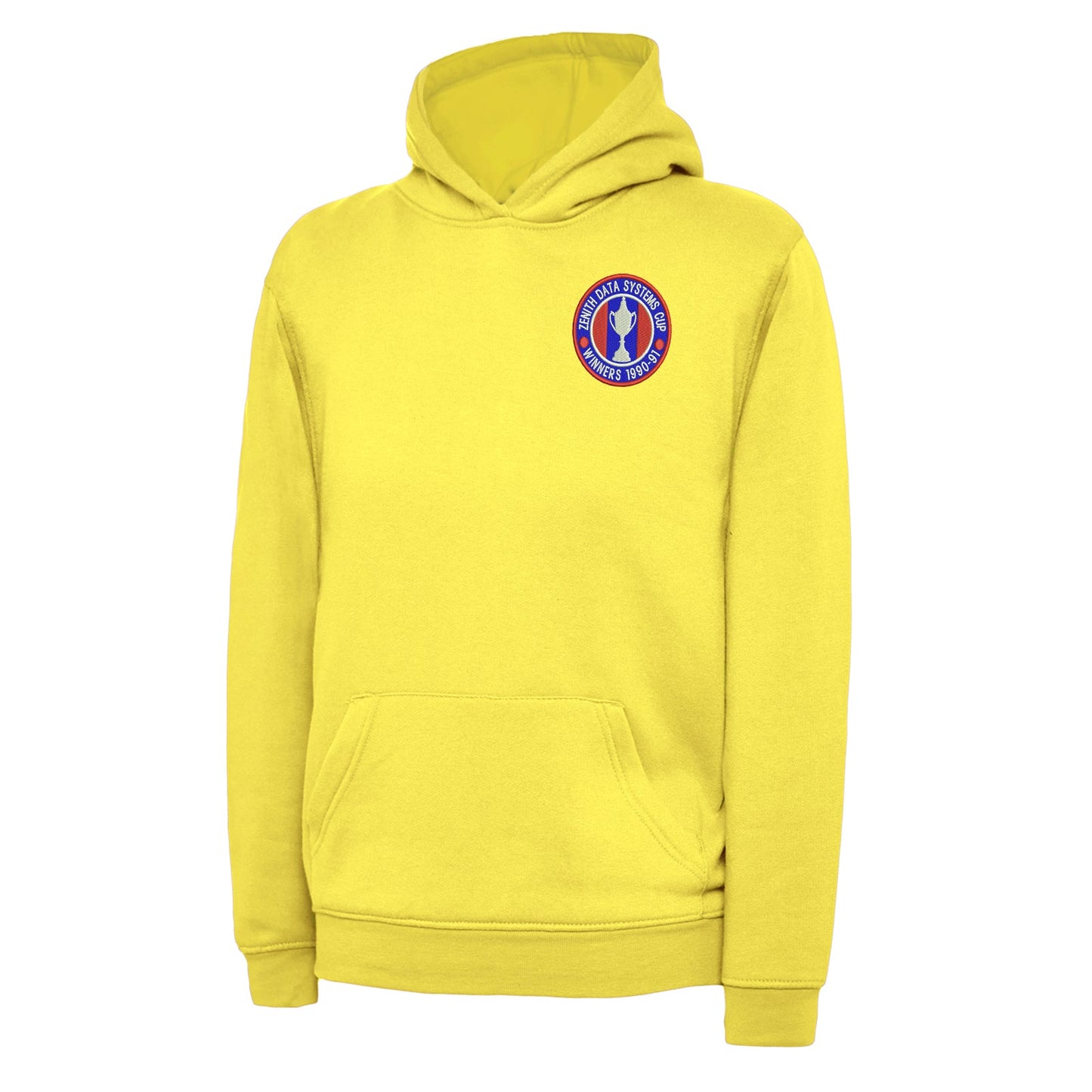 Retro Crystal Palace Zenith Data Systems Cup Winners 1991 Embroidered Children's Hoodie