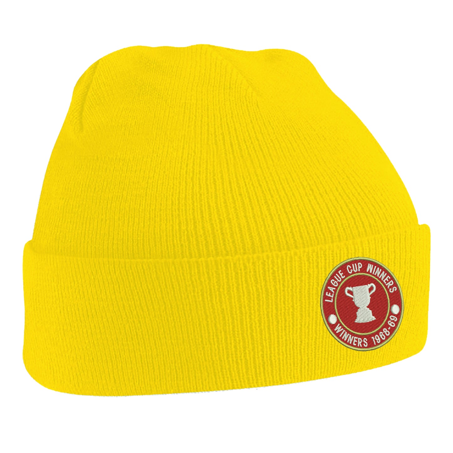 Retro Swindon Town Football League Cup Winners 1969 Embroidered Beanie Hat
