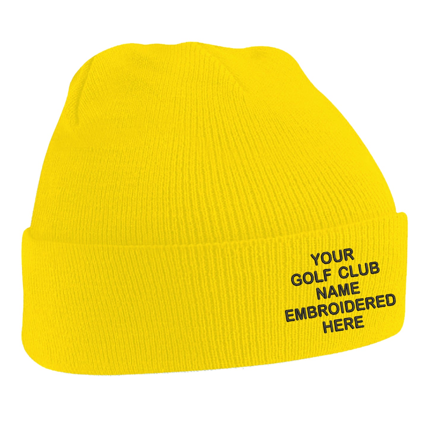Personalised Golf Club Beanie Hat