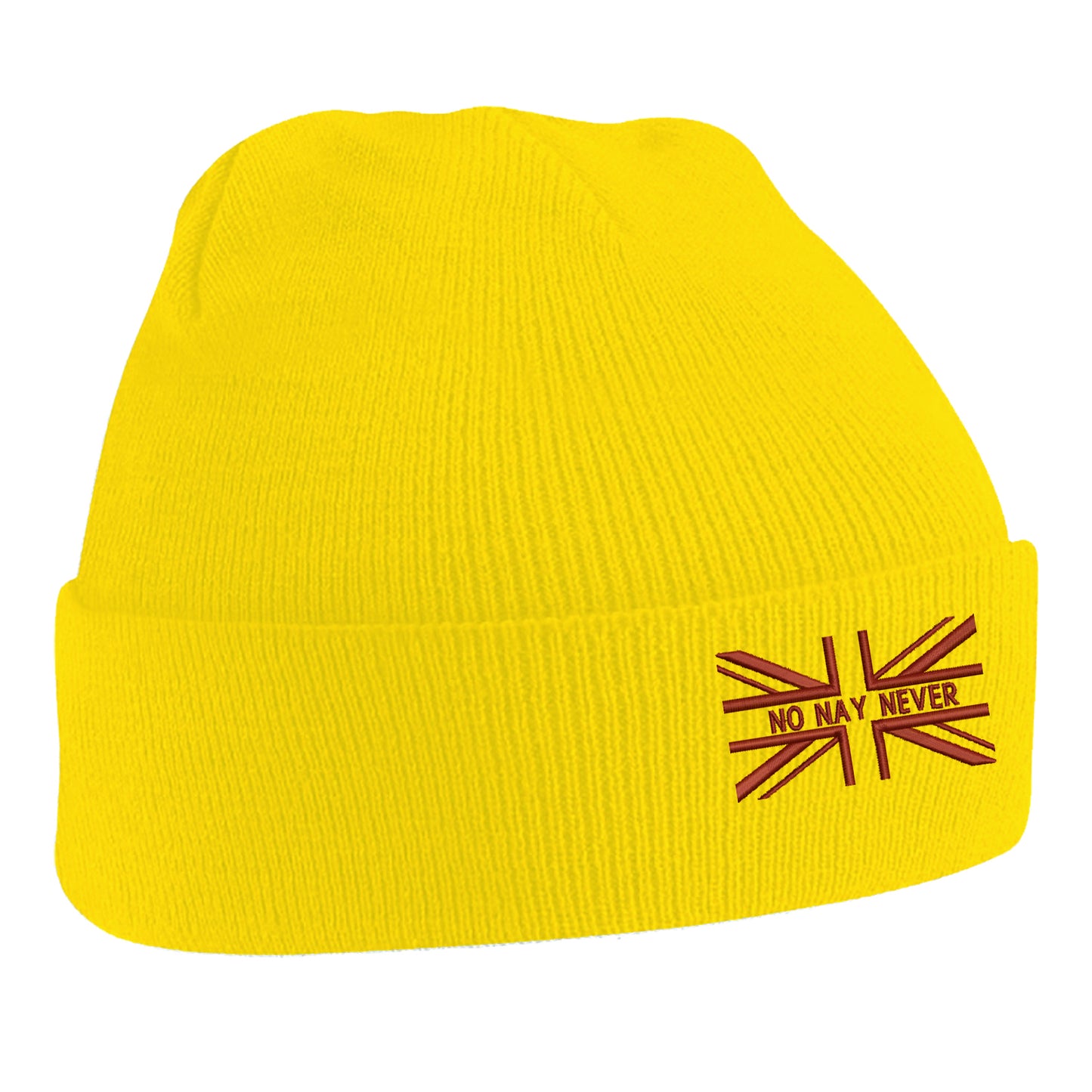 No Nay Never Union Jack Beanie Hat