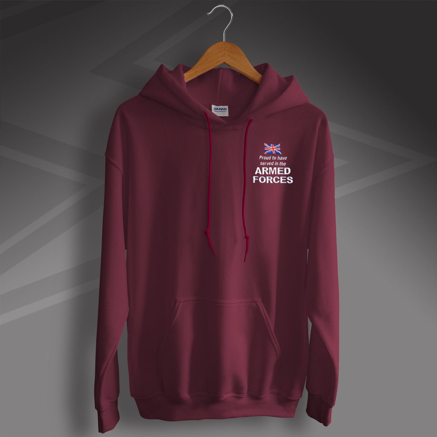 Armed Forces Embroidered Hoodie