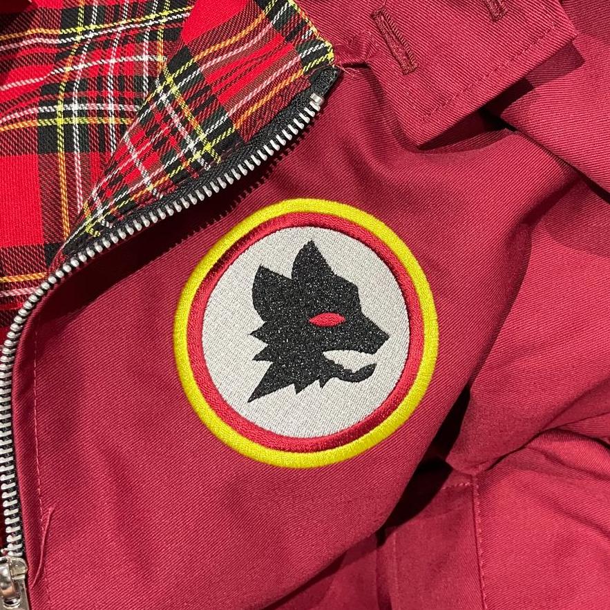 AS Roma Retro Football Jacket Mens