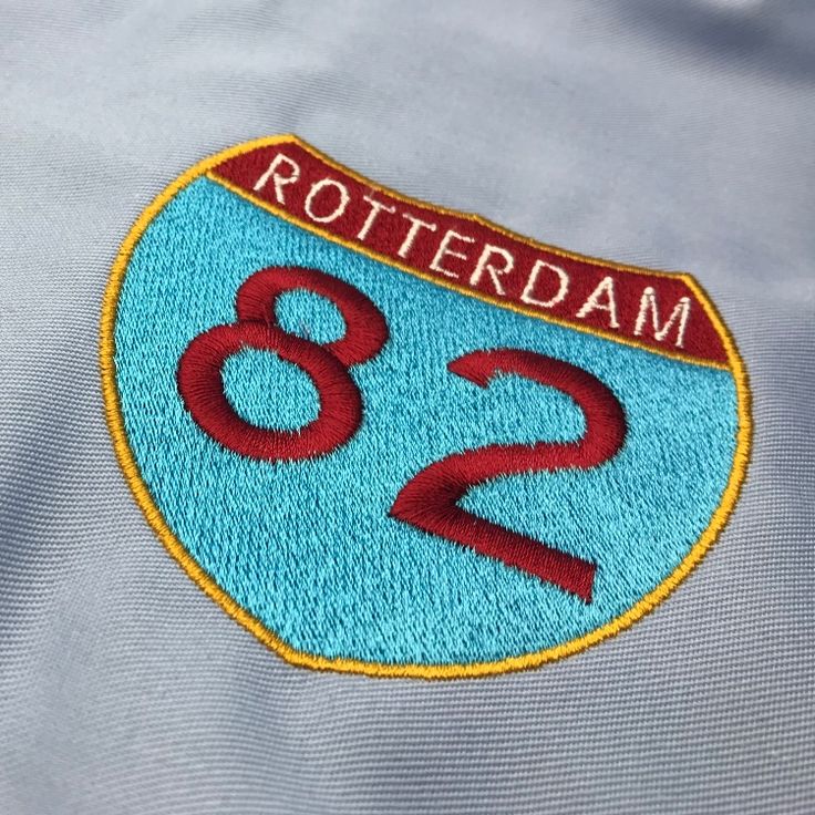 Retro Rotterdam 82 Embroidered Tipped Polo Shirt