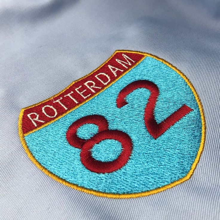 Retro Rotterdam 82 Embroidered Tipped Polo Shirt