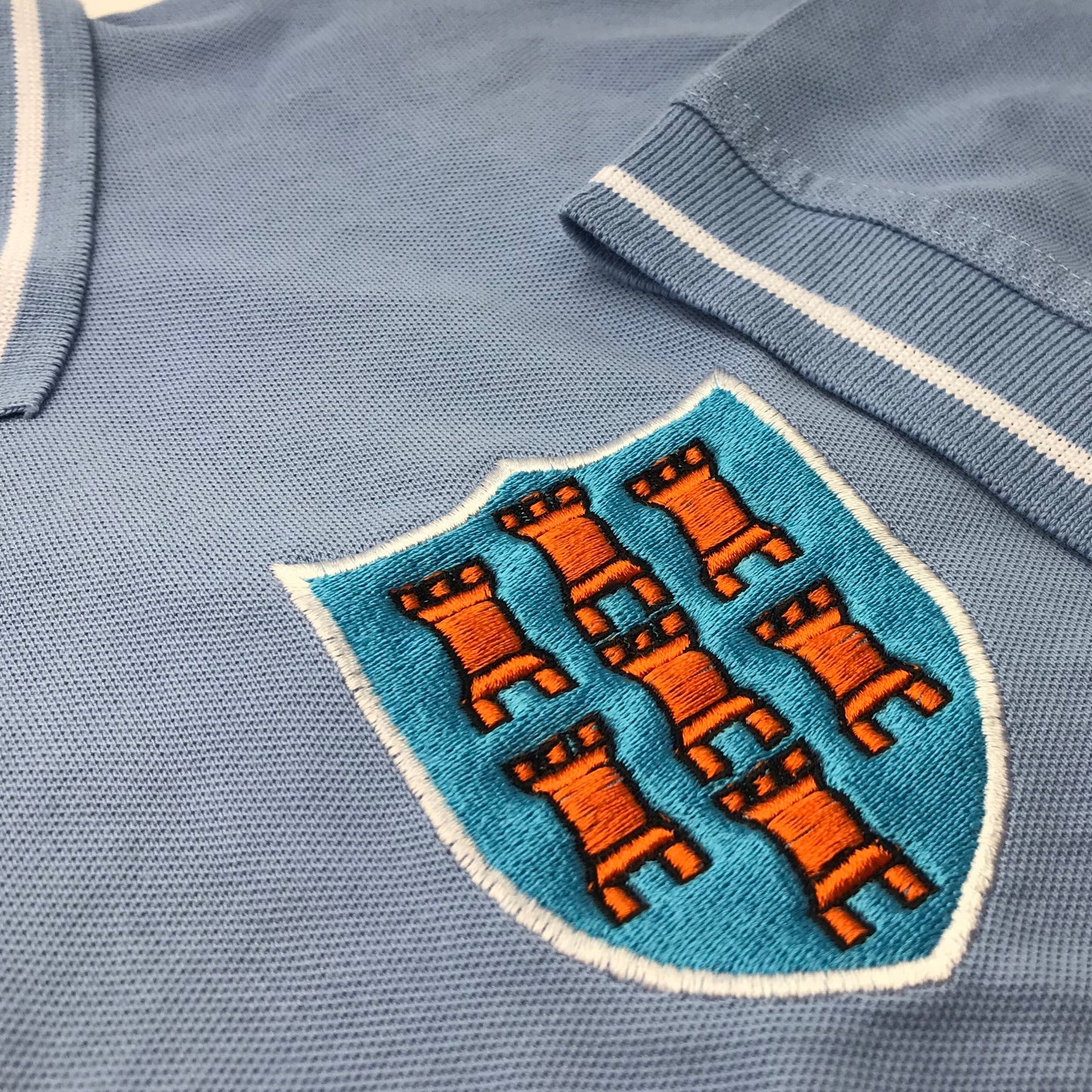 Retro Ballymena Football Polo Shirt