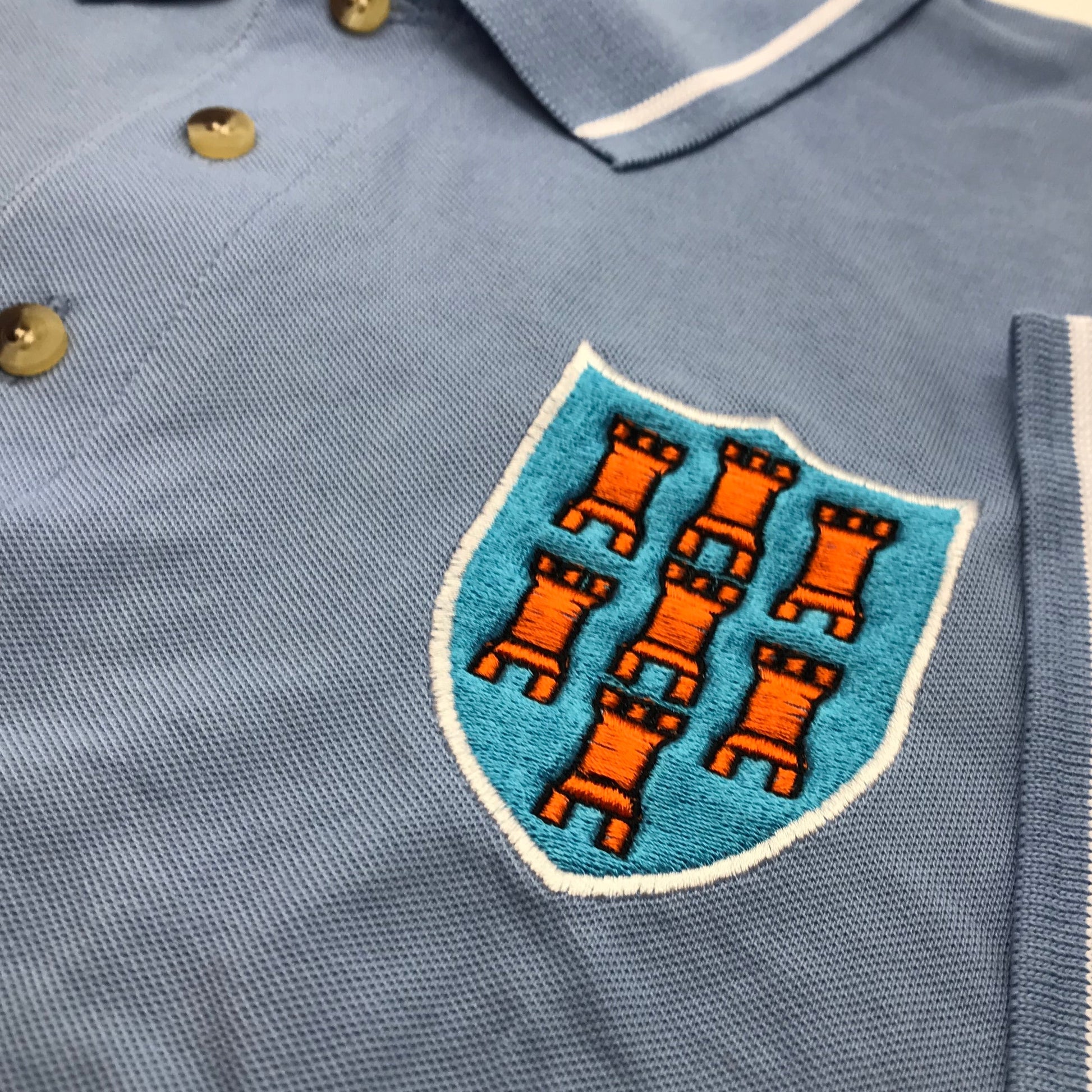 Retro Ballymena Football Polo Shirt