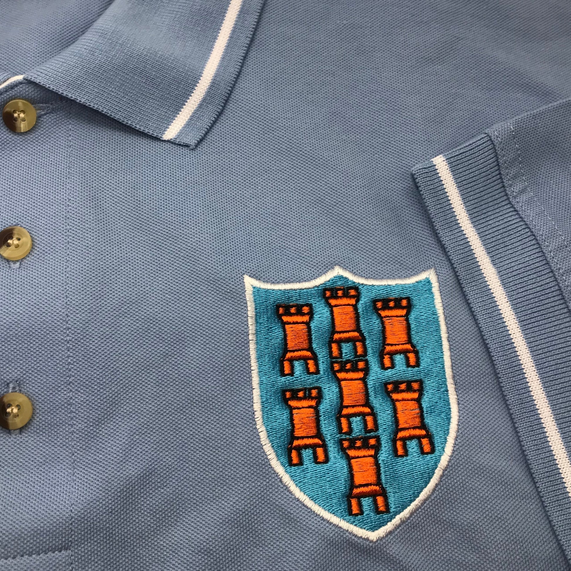 Retro Ballymena Football Polo Shirt