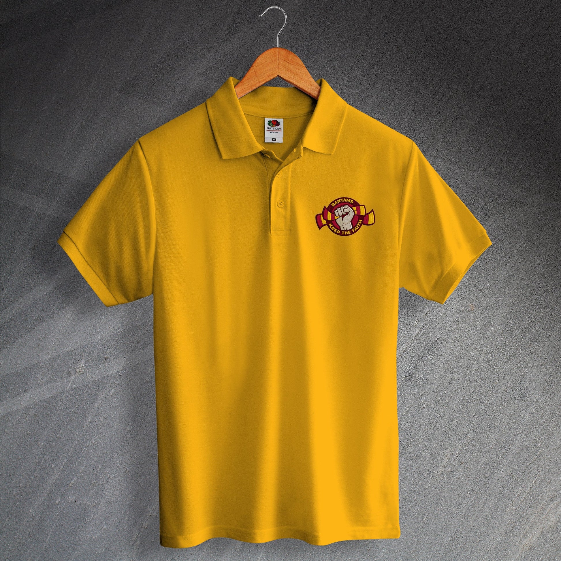 Bantams Keep The Faith Embroidered Polo Shirt