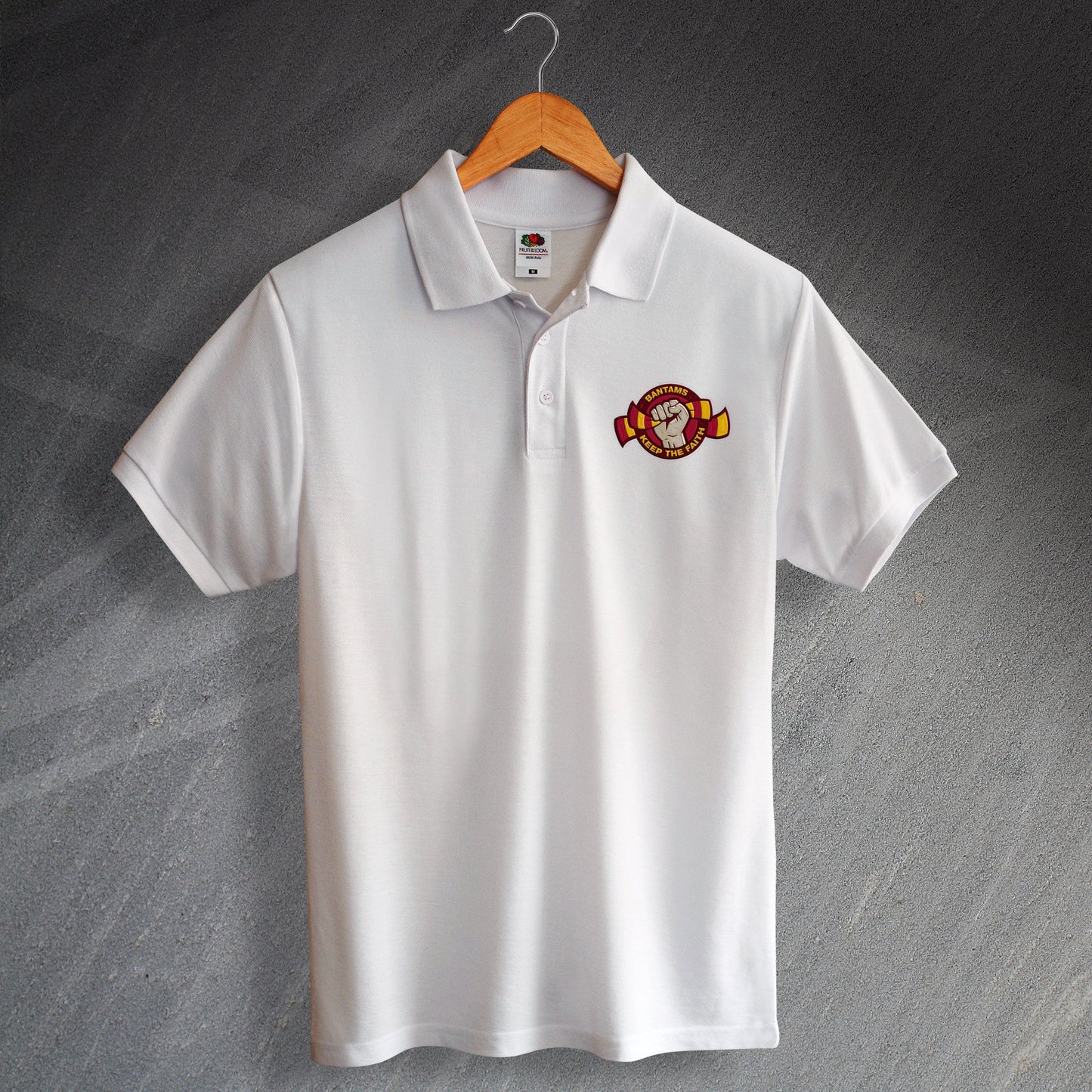 Bantams Keep The Faith Embroidered Polo Shirt