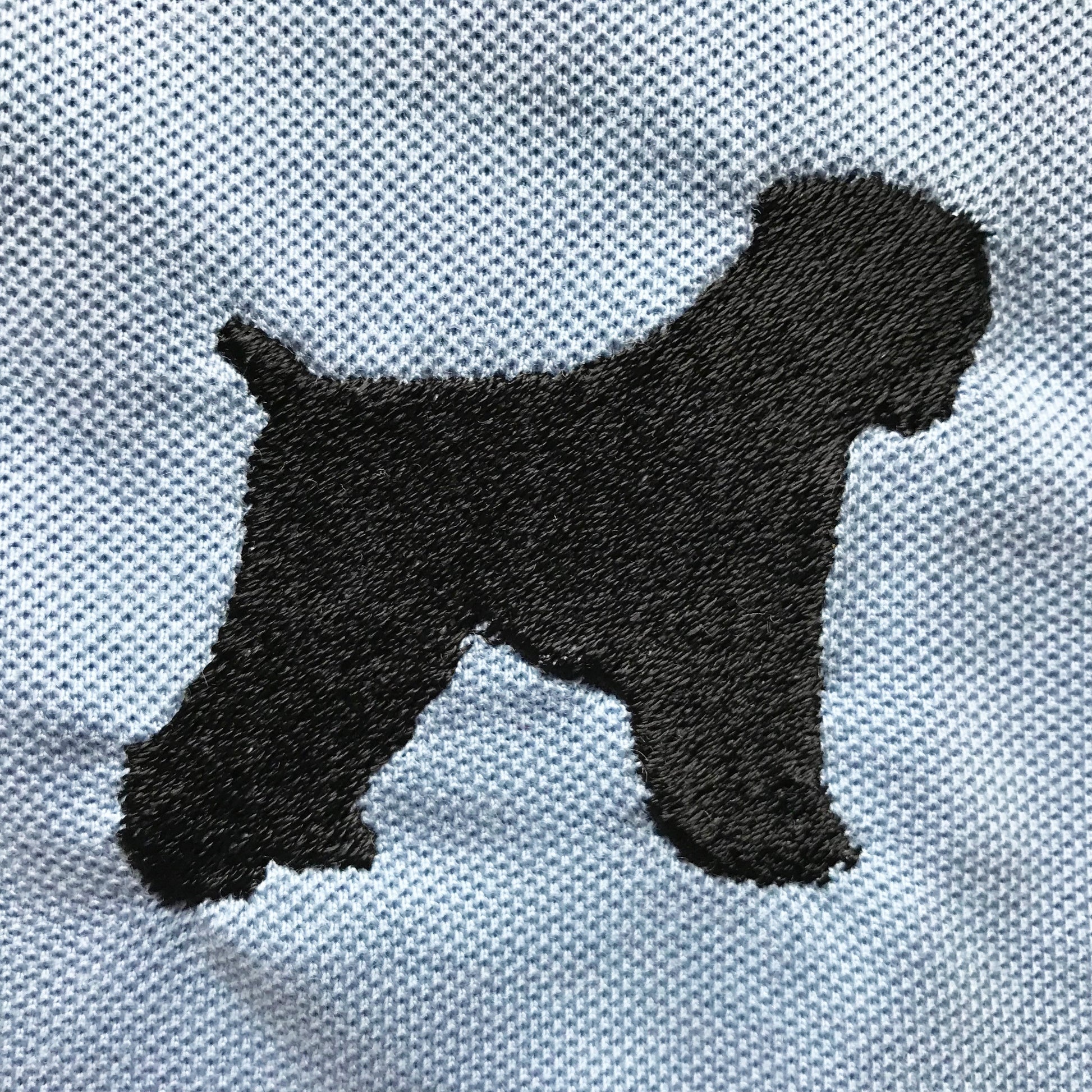 Black Russian Terrier Embroidered Badge