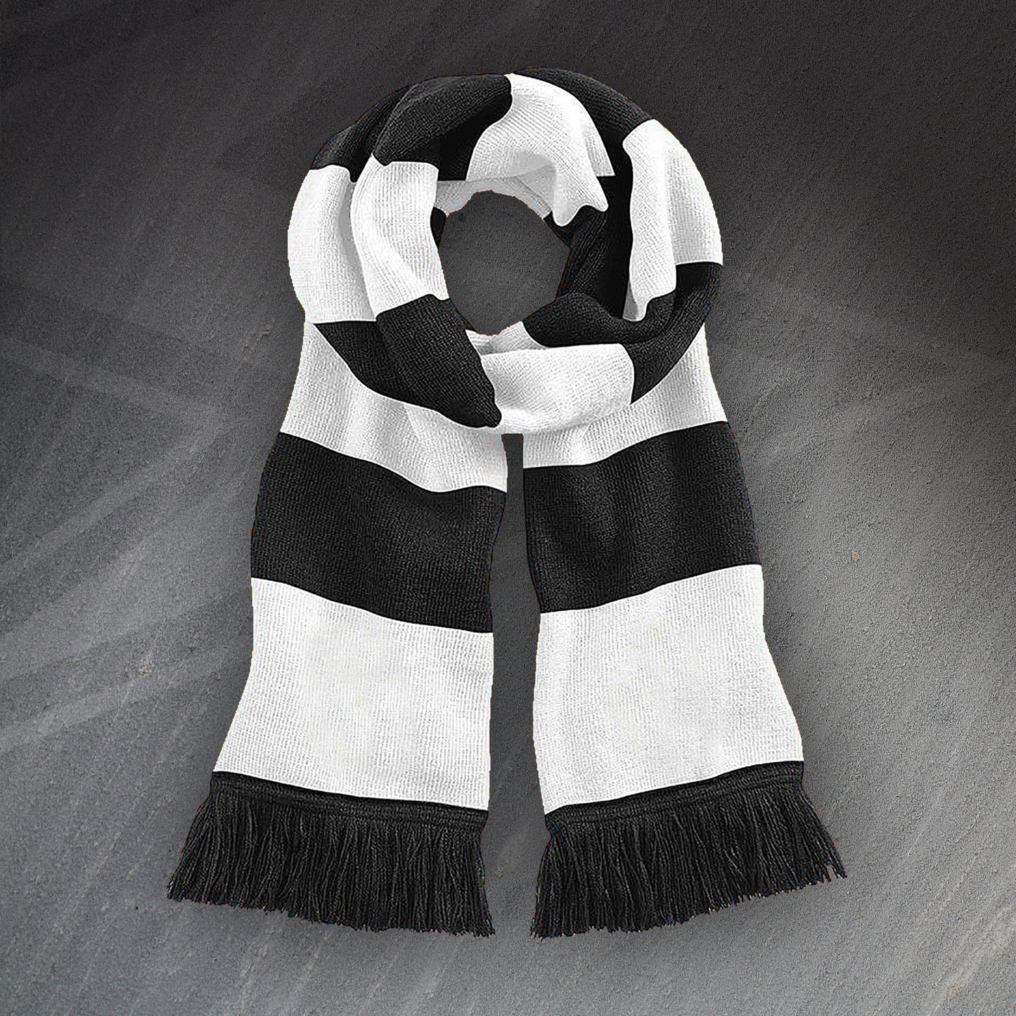 Black White Bar Scarf